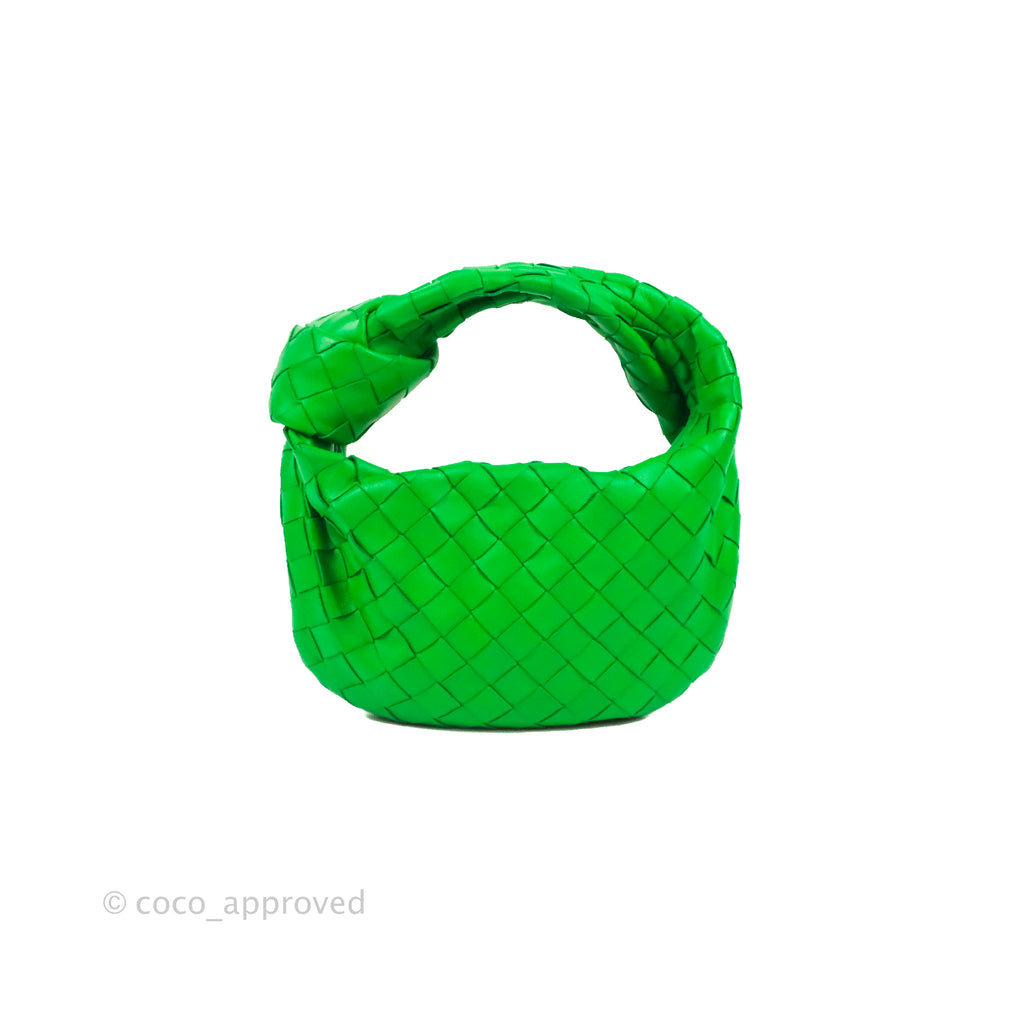 Bottega Veneta Mini Jodie Bag Green Intrecciato Lambskin 