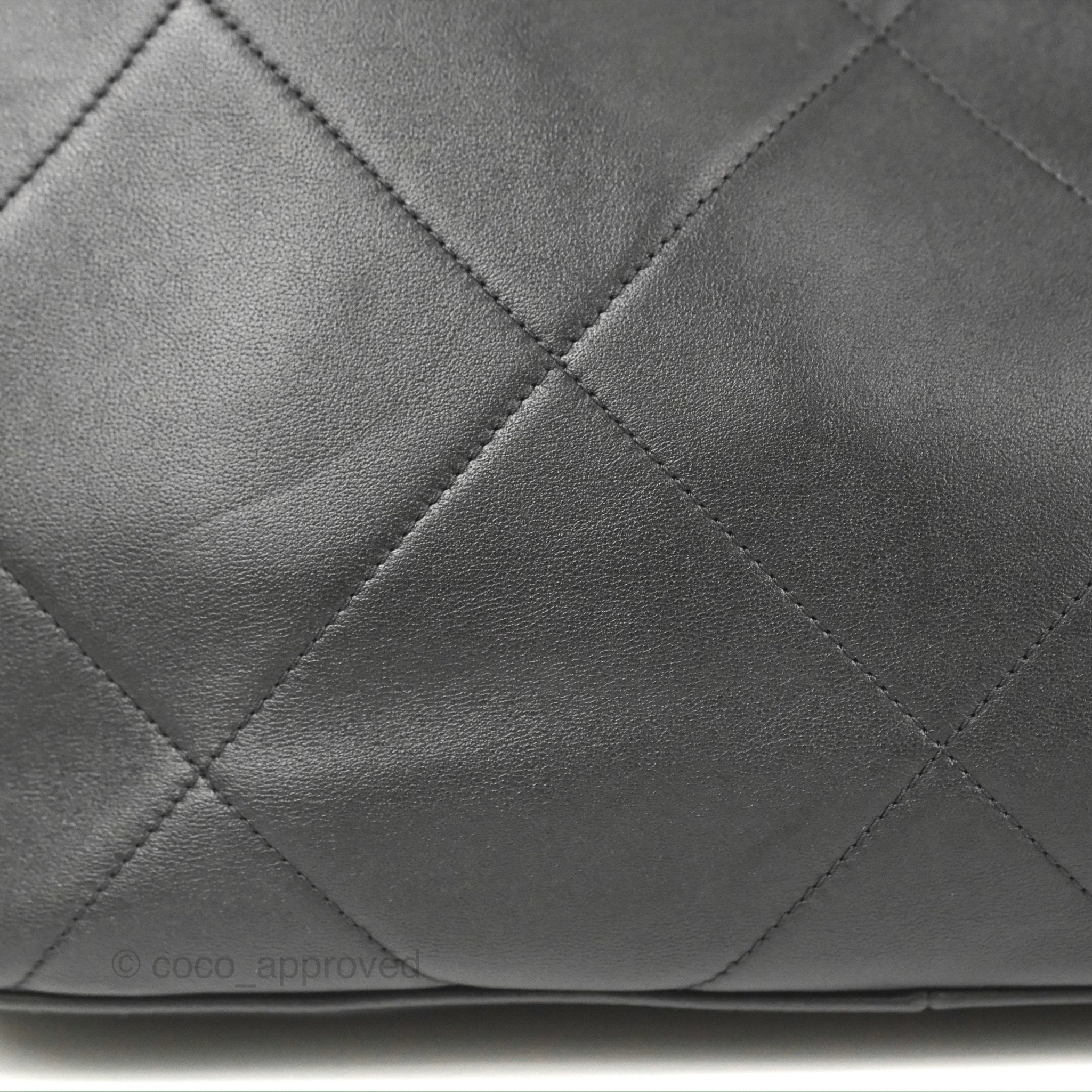 Chanel Black Calfskin Easy Mood Hobo Leather Pony-style calfskin ref.961622  - Joli Closet