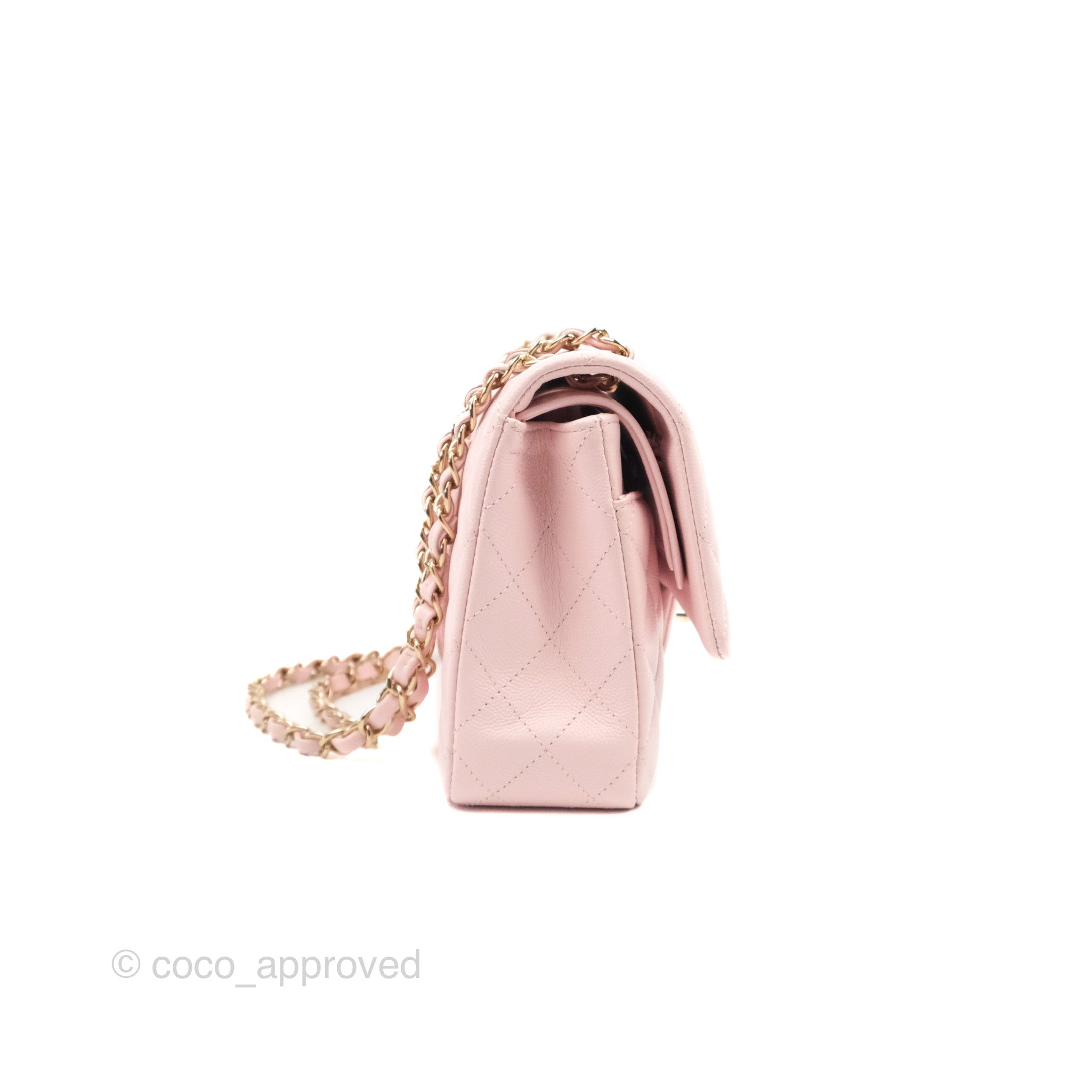 Chanel Light Pink Quilted Lambskin Mini Flap Bag