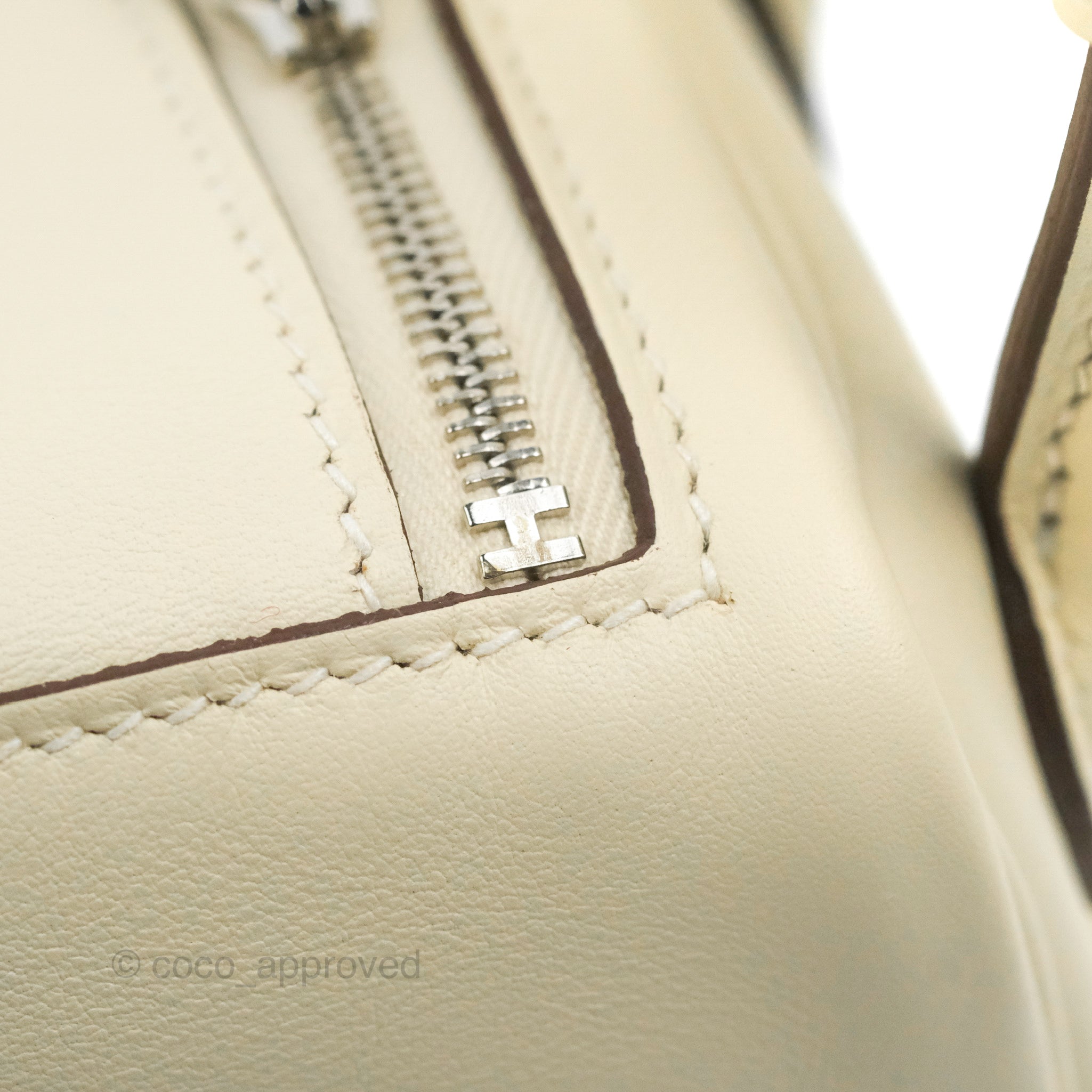 Hermès Nata/Lime Swift Leather Palladium Finish Mini Lindy Bag Hermes