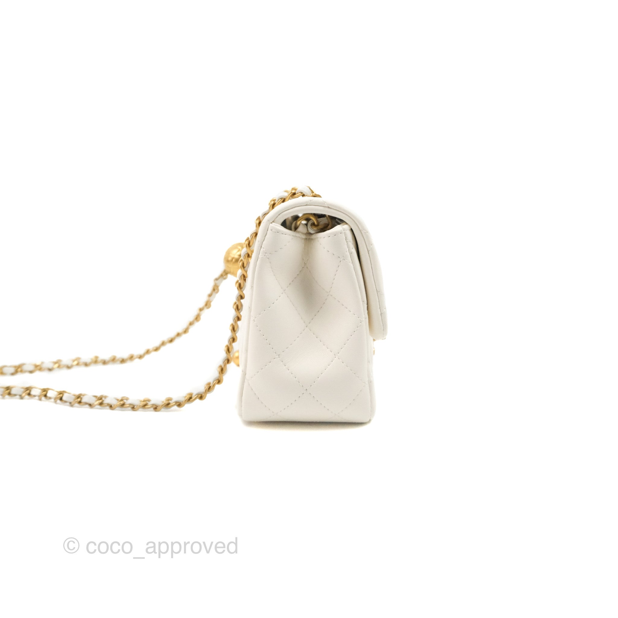 Chanel 2022 Pearl Crush Mini Square Flap Bag - ShopStyle