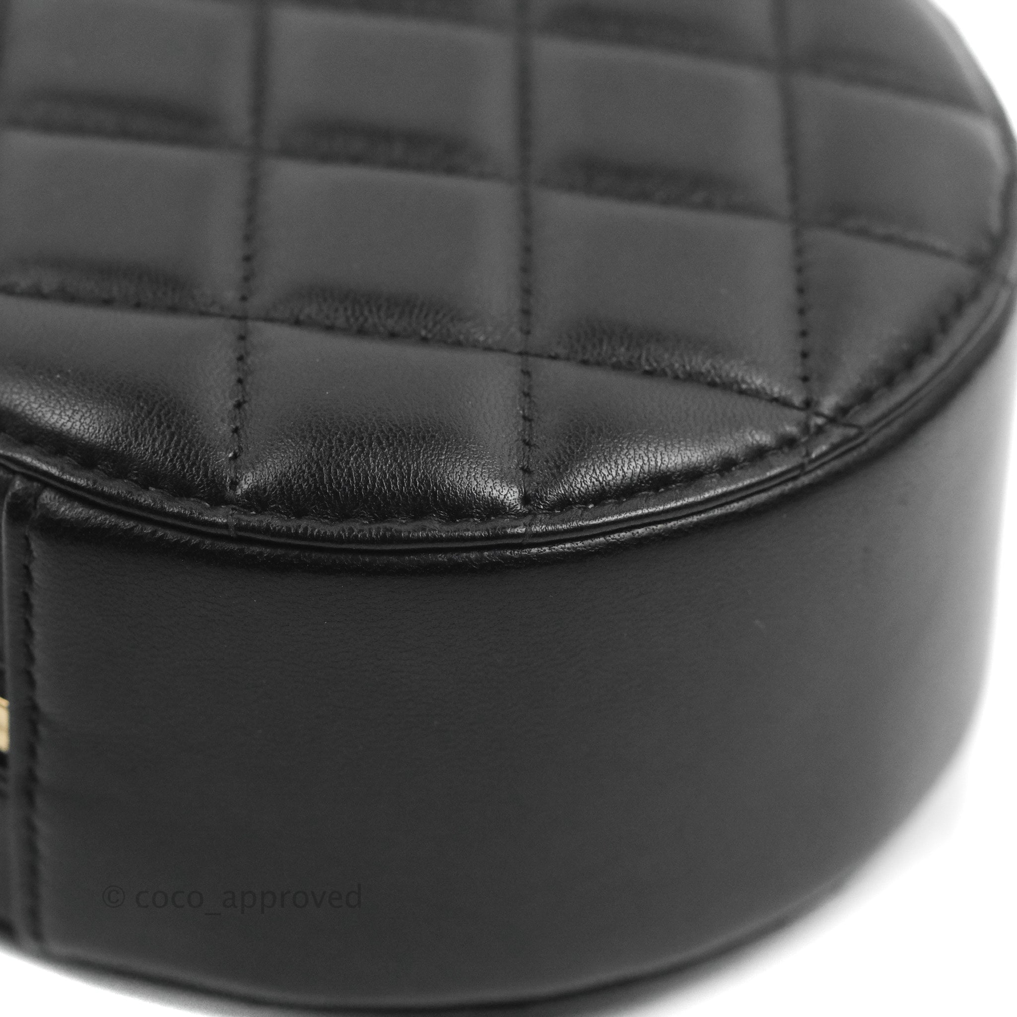 Chanel - Black Leather Chevron Clutch – Current Boutique