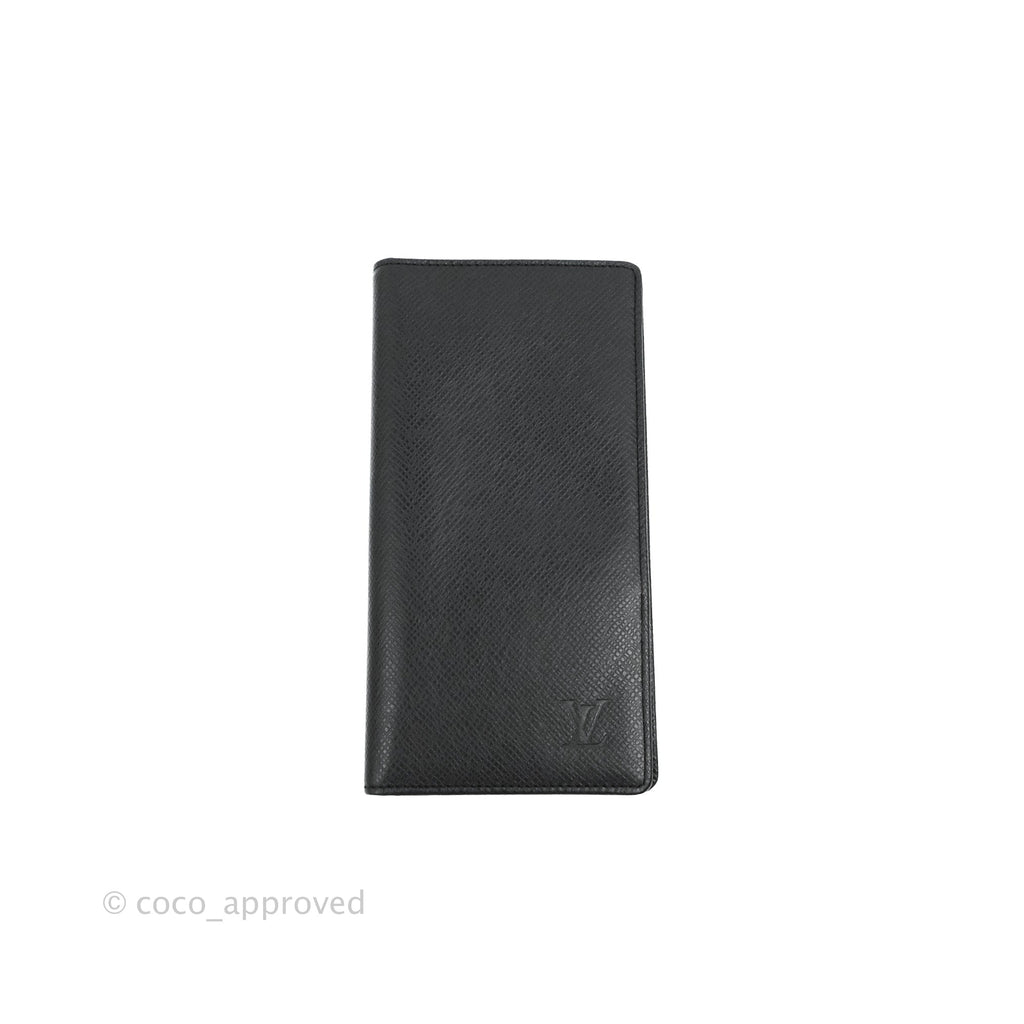 Louis Vuitton Porte Valeurs Long Wallet Black Taiga