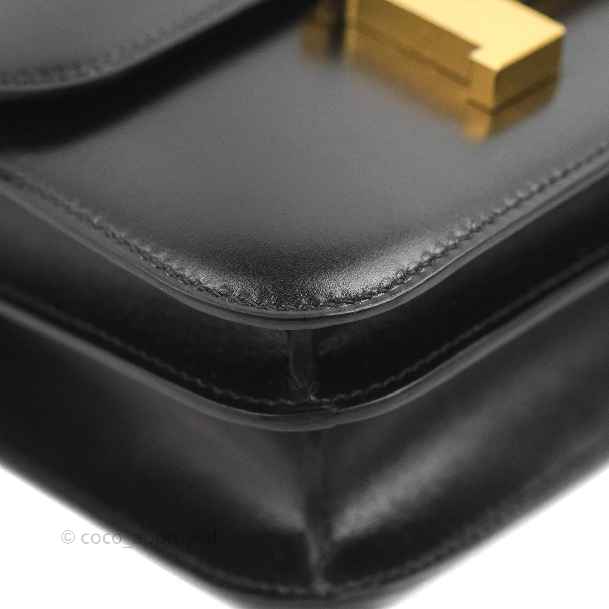 Hermès Constance III Mini 18cm Veau Box Noir 89 Gold Hardware
