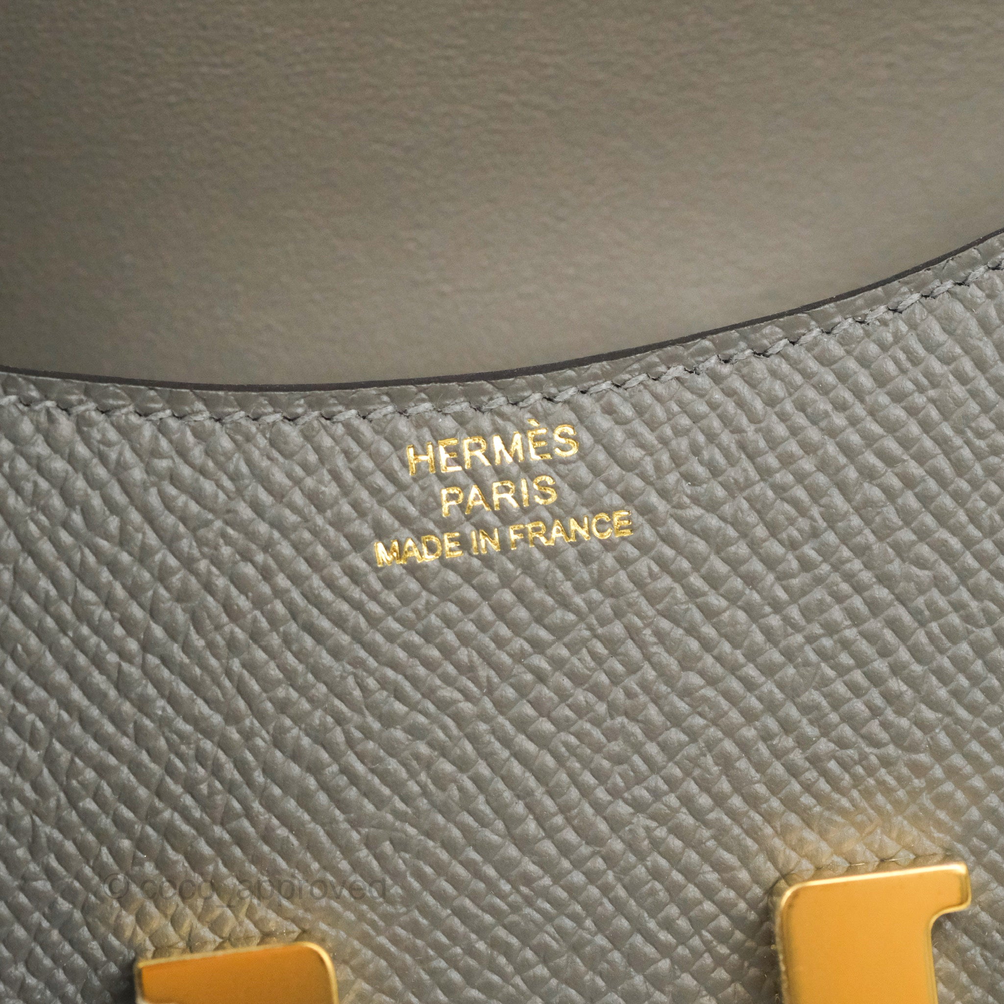 Hermes Constance Slim Wallet Gris Meyer Epsom Gold Hardware – Madison  Avenue Couture