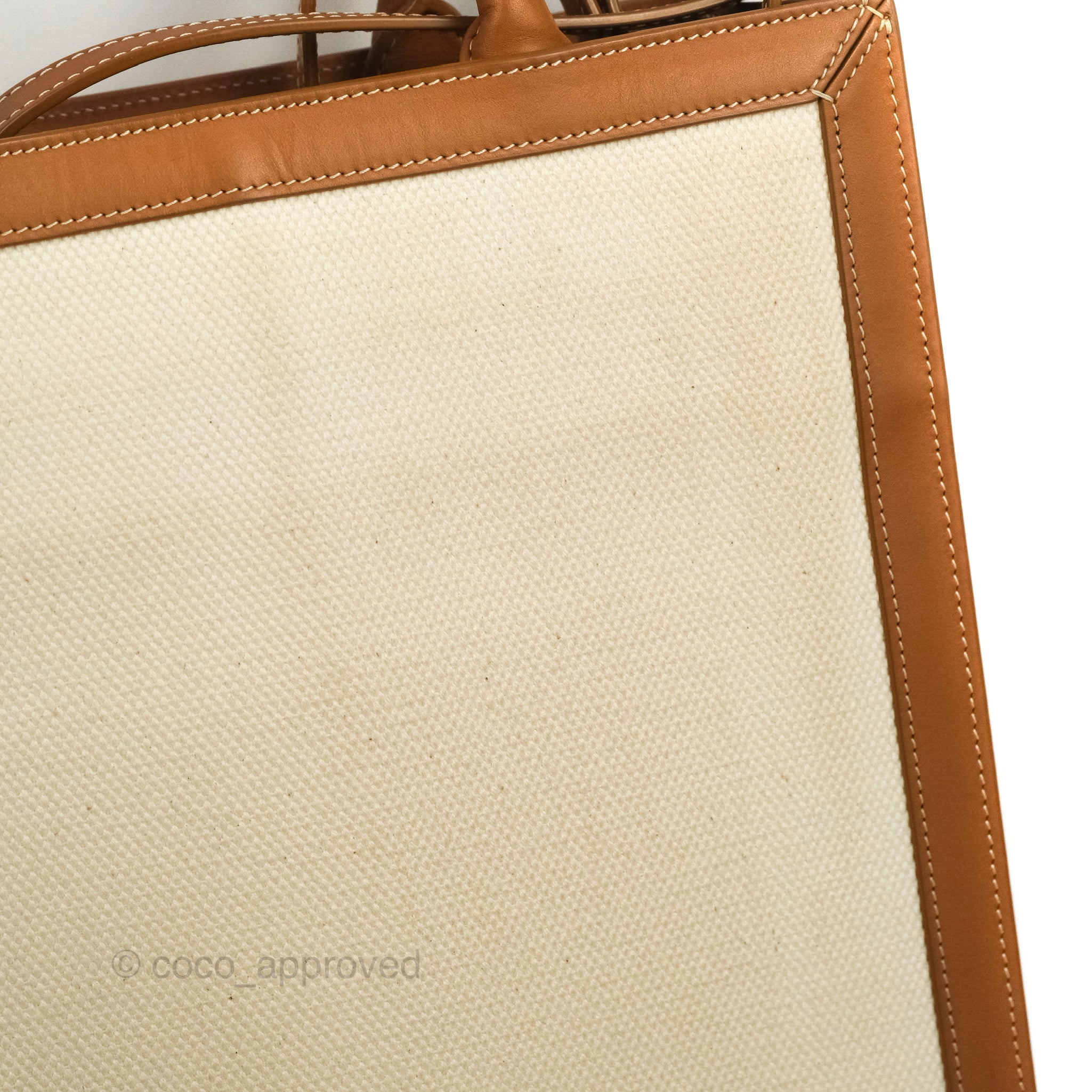 CELINE Cabas Vertical Satchel/Top Handle Bag Small Dark Brown