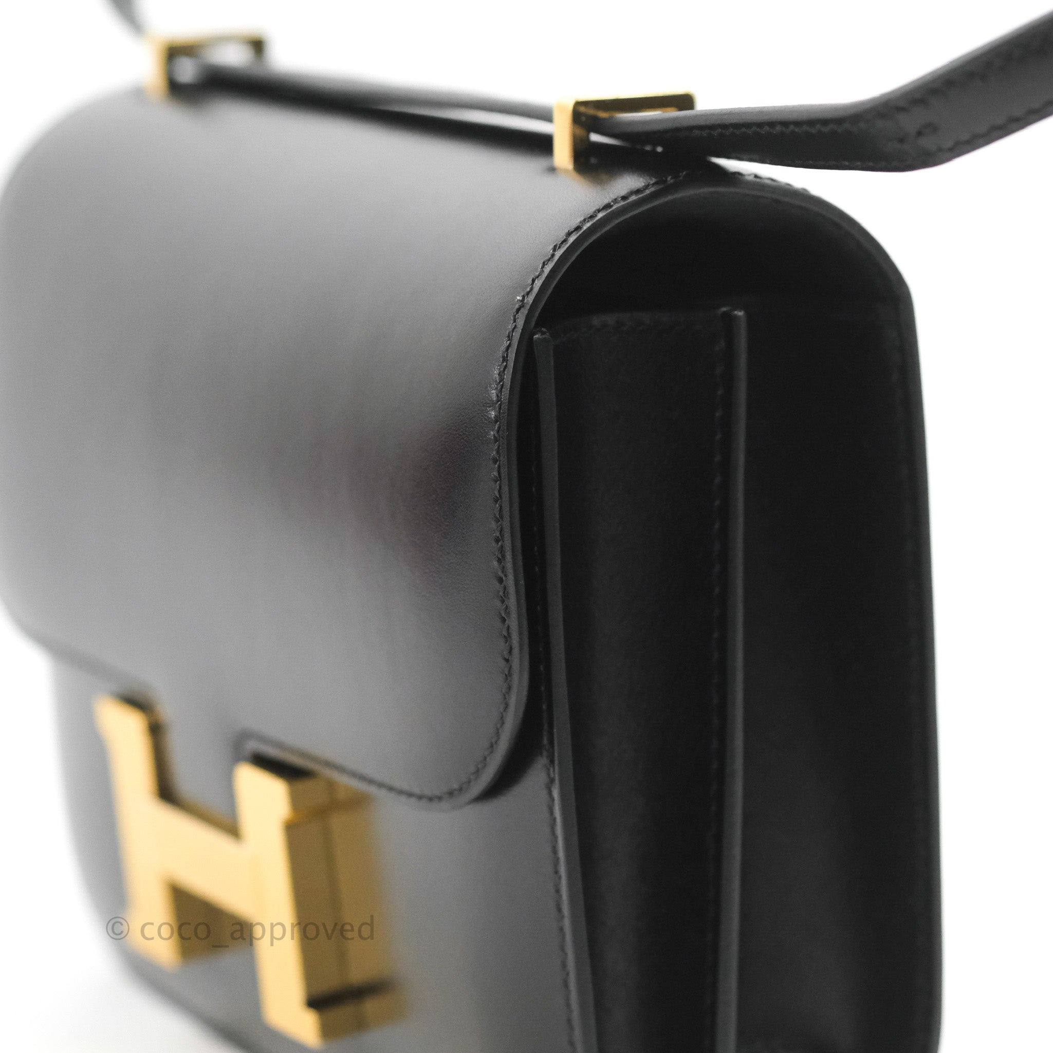 Hermès Constance III Mini 18cm Veau Box Noir 89 Gold Hardware