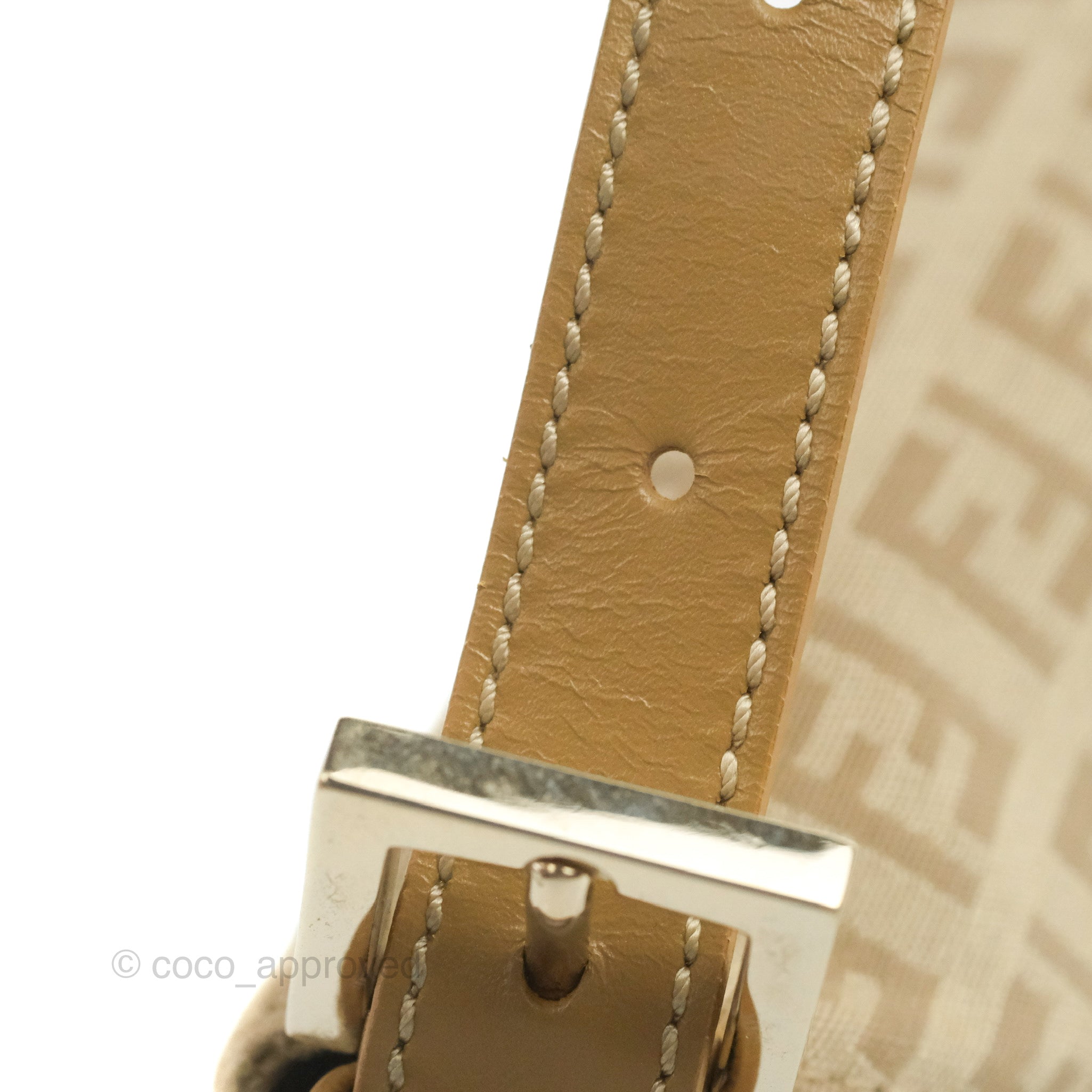 Fendi Tobacco/Beige Zucca Canvas Convertible Belt Baguette Bag