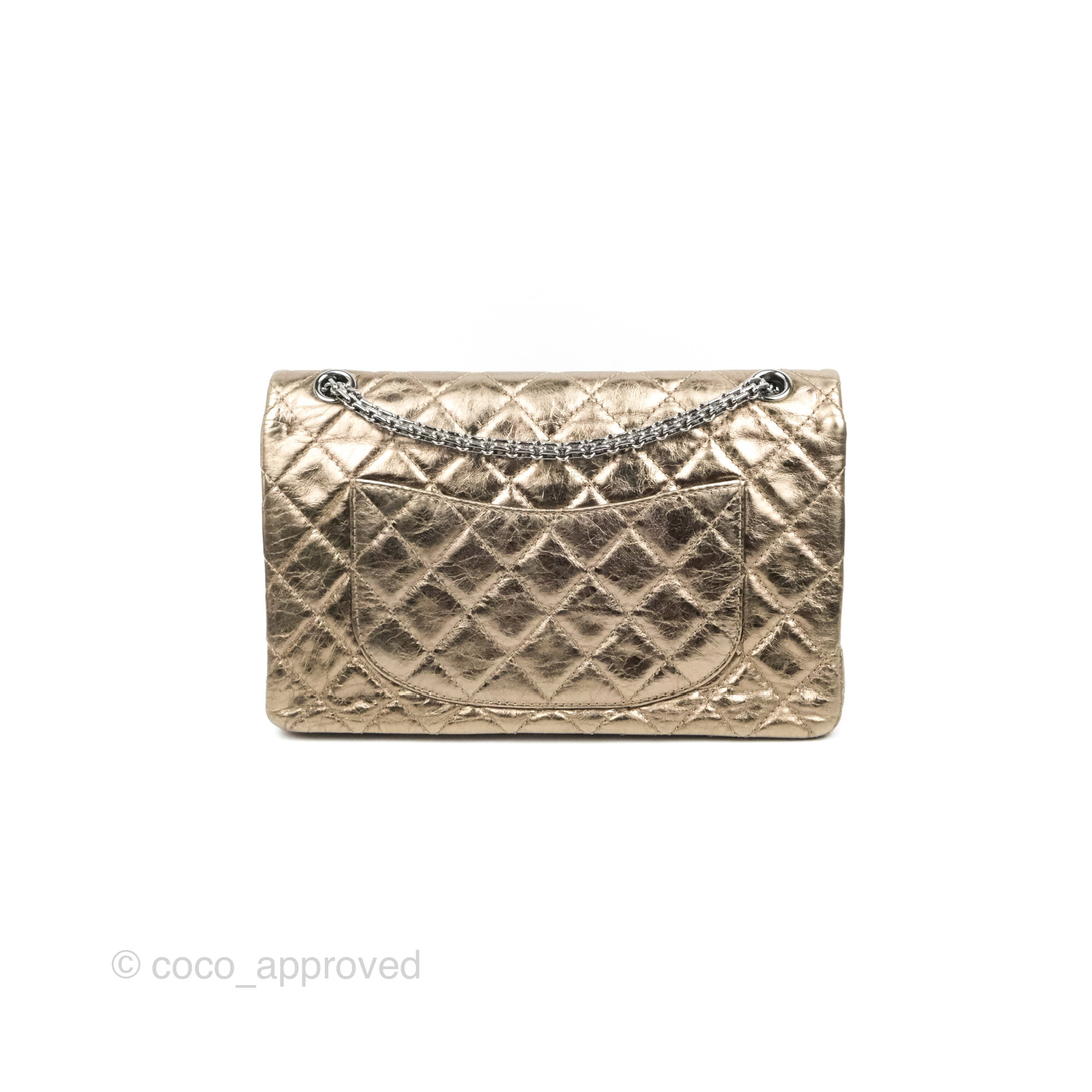 Chanel Reissue 226 Quilted Metallic Calfskin Copper Gold – Coco Approved  Studio