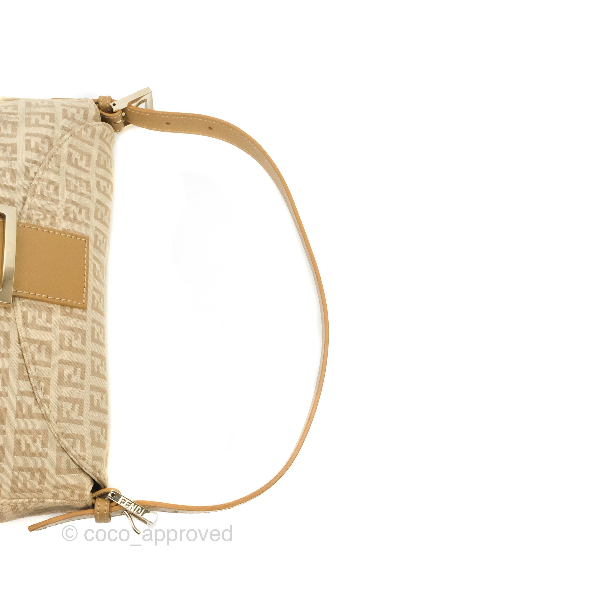 Fendi Vintage Baguette Shoulder Bag Beige Zucchino Canvas – Coco Approved  Studio