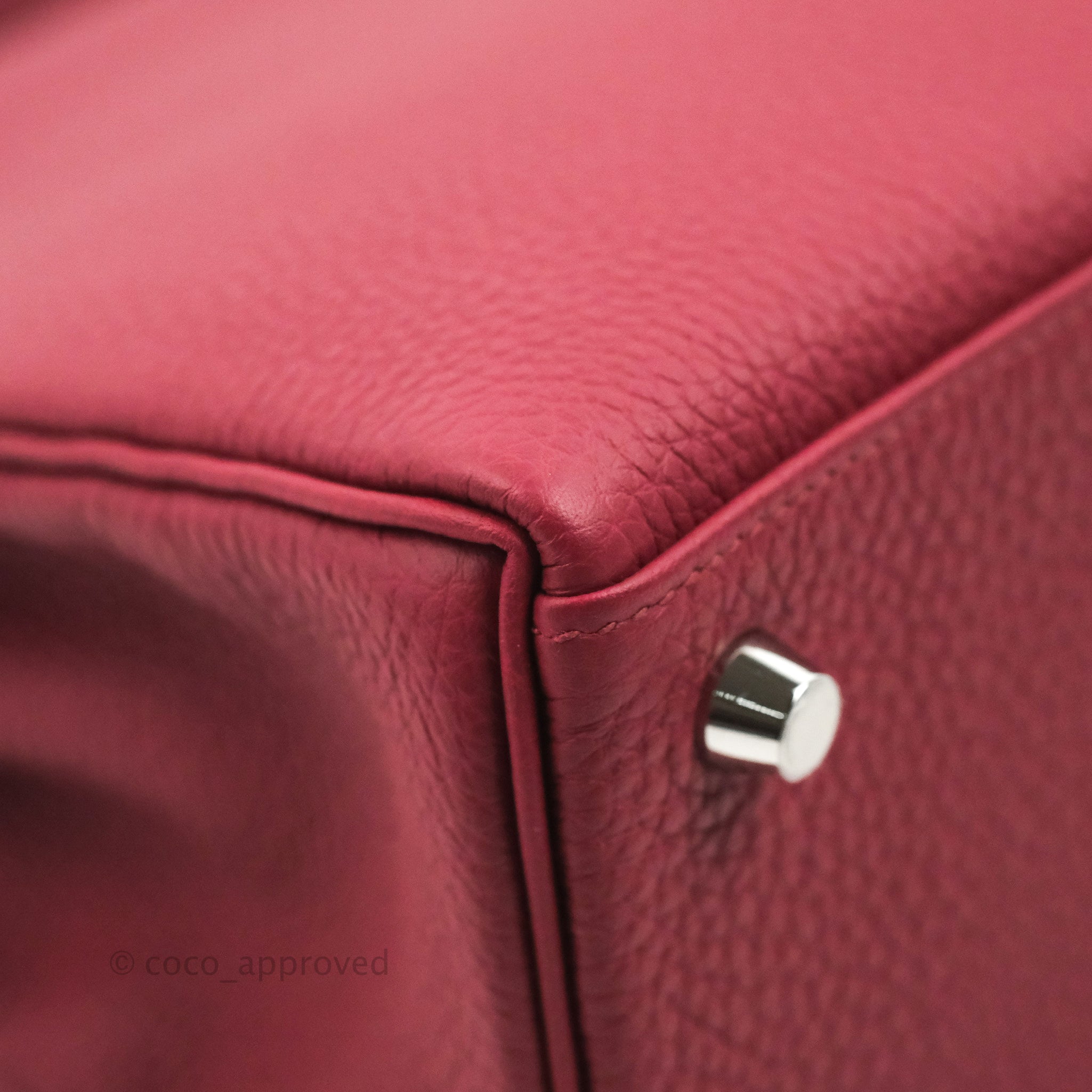 DM/email us to purchase - Hermes Kelly Retourne 25 Togo Rouge Grenat P –  Coco Approved Studio