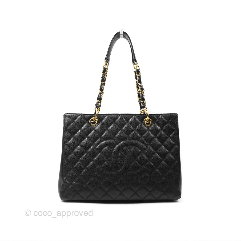 Chanel GST Black Caviar Gold Hardware