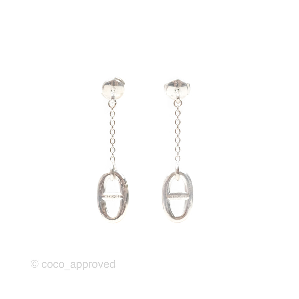 Hermès Farandole Drop Earrings Sterling Silver