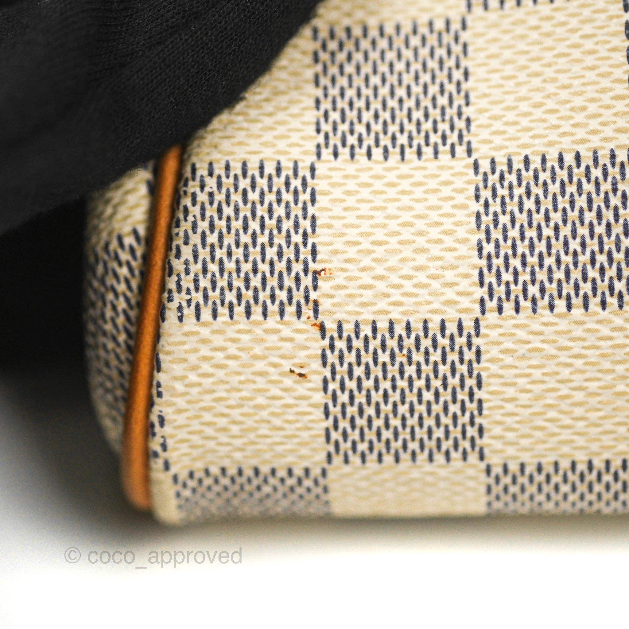 Louis Vuitton Eva Clutch With Strap Damier Azur – Coco Approved Studio