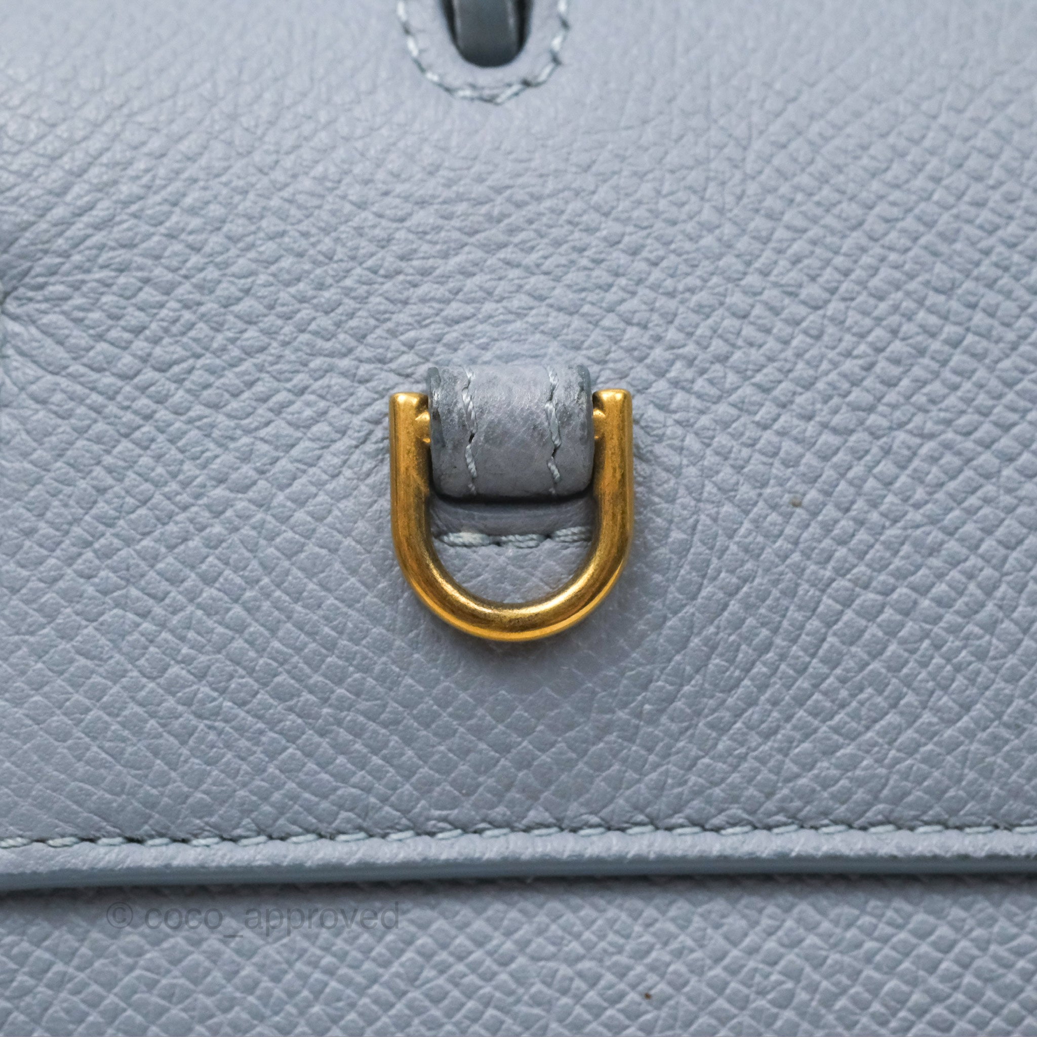 Celine Nano Belt Bag Arctic Blue Grained Calfskin Gold Hardware