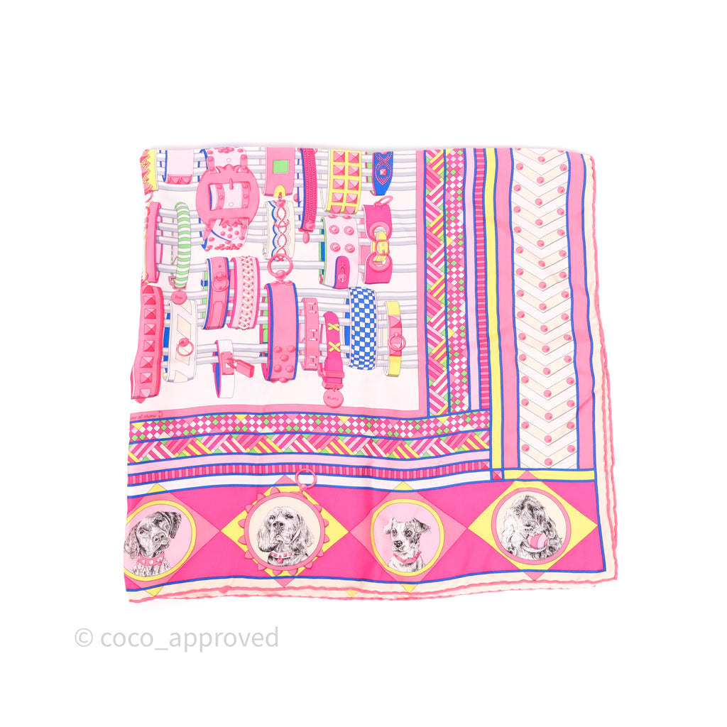 Hermès Colliers et Chiens Wash Scarf 90