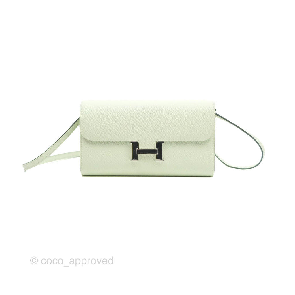 Hermès Constance To Go Wallet Vert Fizz Epsom Palladium Hardware