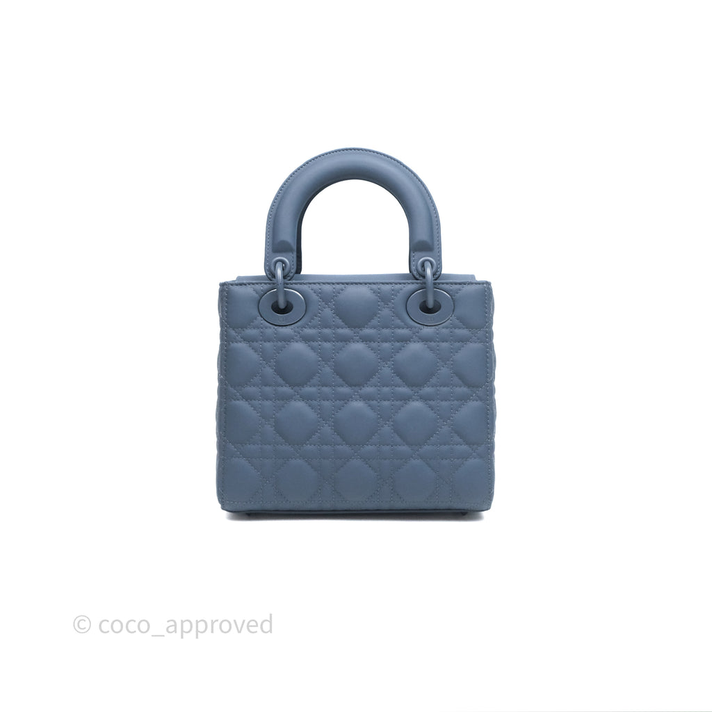 Christian Dior My ABCDior Lady Dior UltraMatte Calfskin Cannage Dark Blue