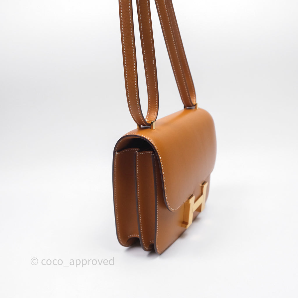 Hermès Constance Mini 18cm Naturel-Sablé 21 Butler Gold Hardware