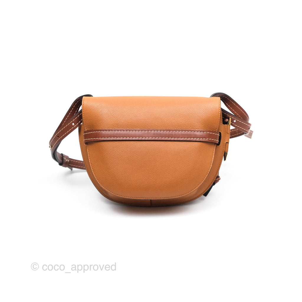 Loewe Small Gate Bag Grained Calfskin in Tan