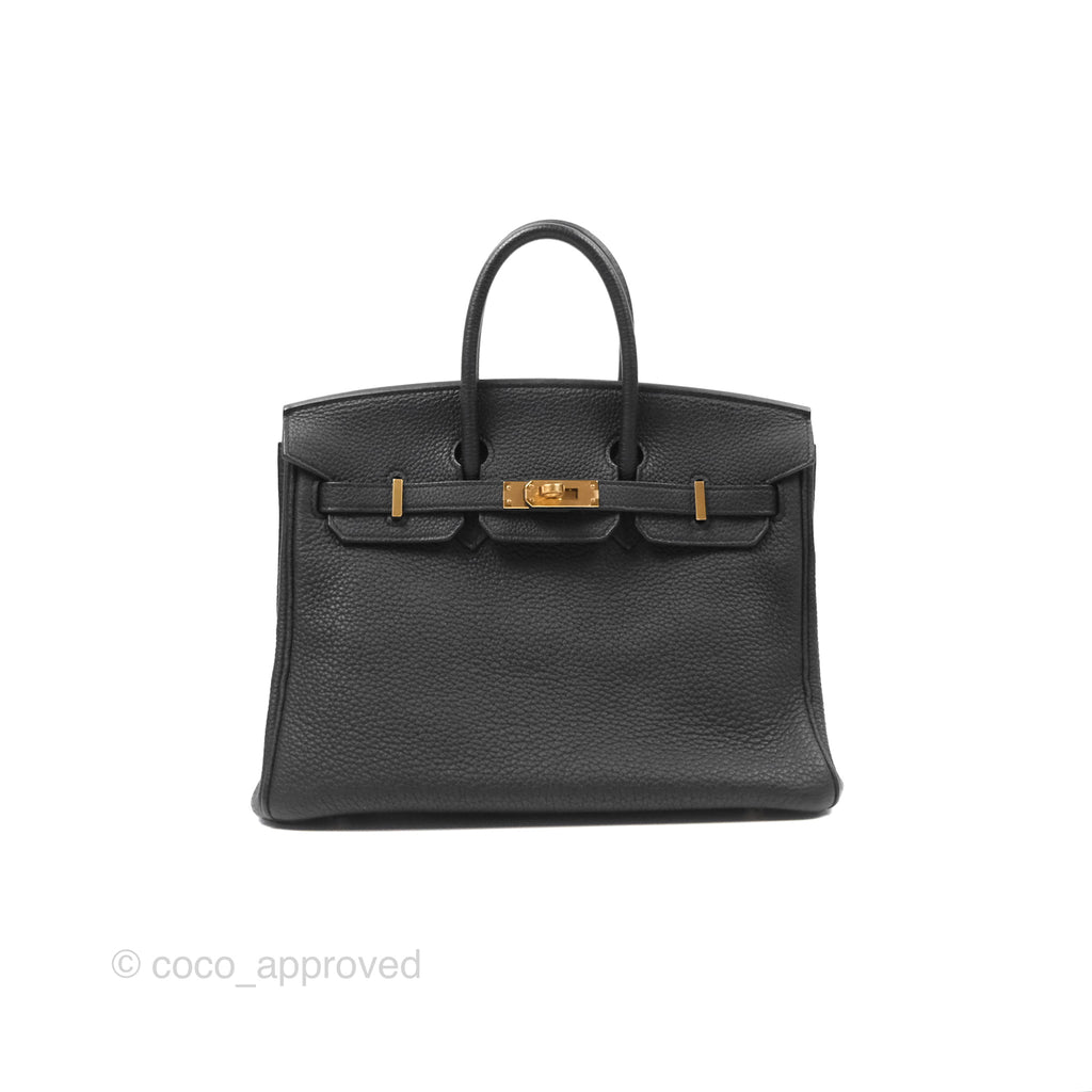 Hermès Retourne Birkin 35 Noir Togo Gold Hardware