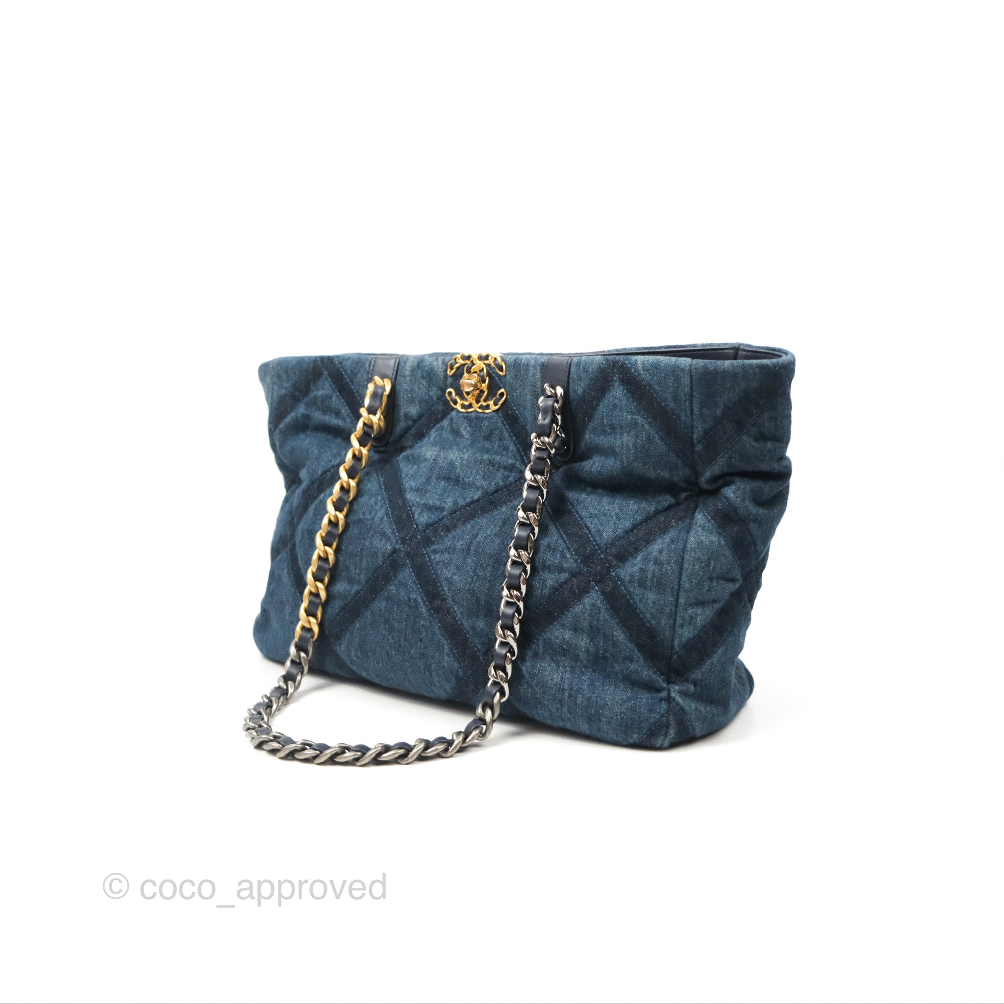 Chanel 19 Tote Quilted Denim Mixed Hardware 23C – Coco Approved Studio