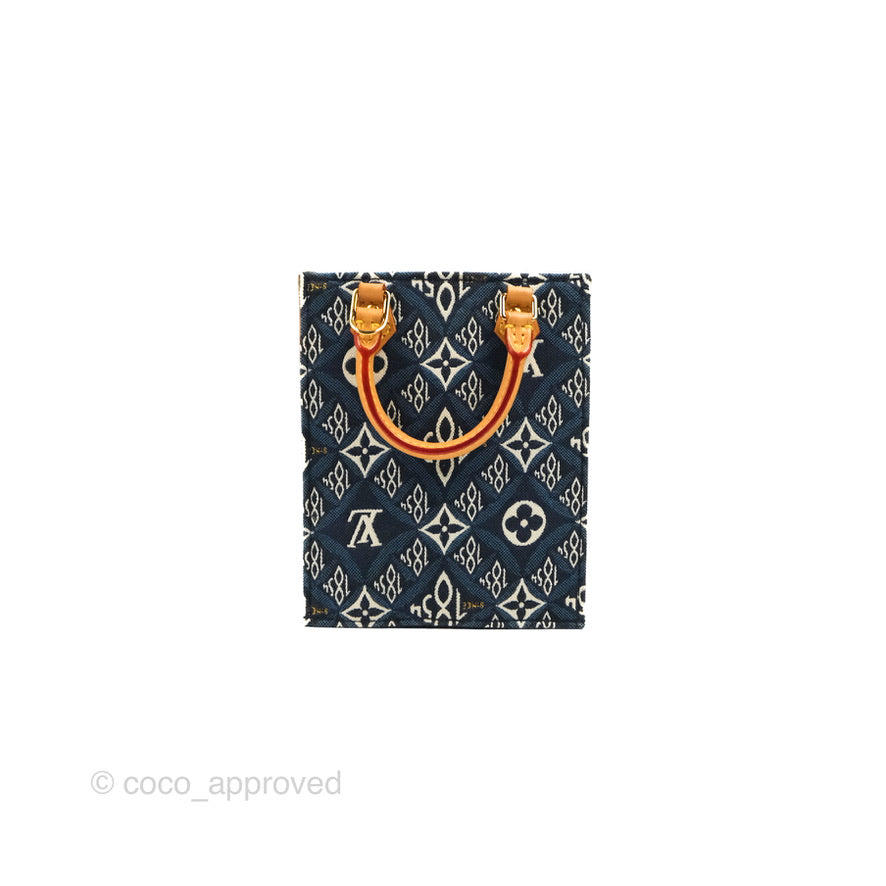 Louis Vuitton Petit Sac Plat Bag Denim Since 1854 – Coco Approved Studio