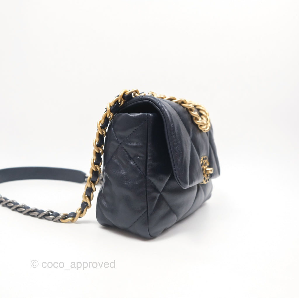 Chanel 19 Small Navy Mixed Hardware