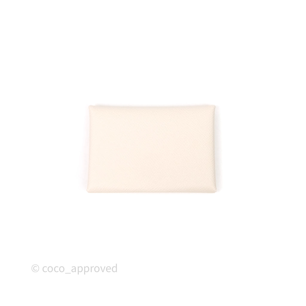 Hermès Calvi Duo Compact Card Holder Beton 8L Epsom