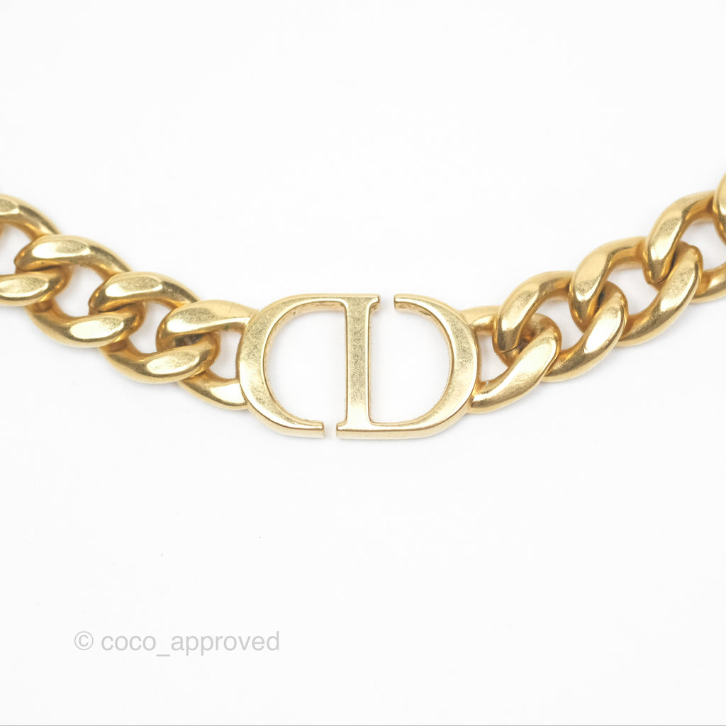 Christian Dior 30 Montaigne Choker Gold Tone