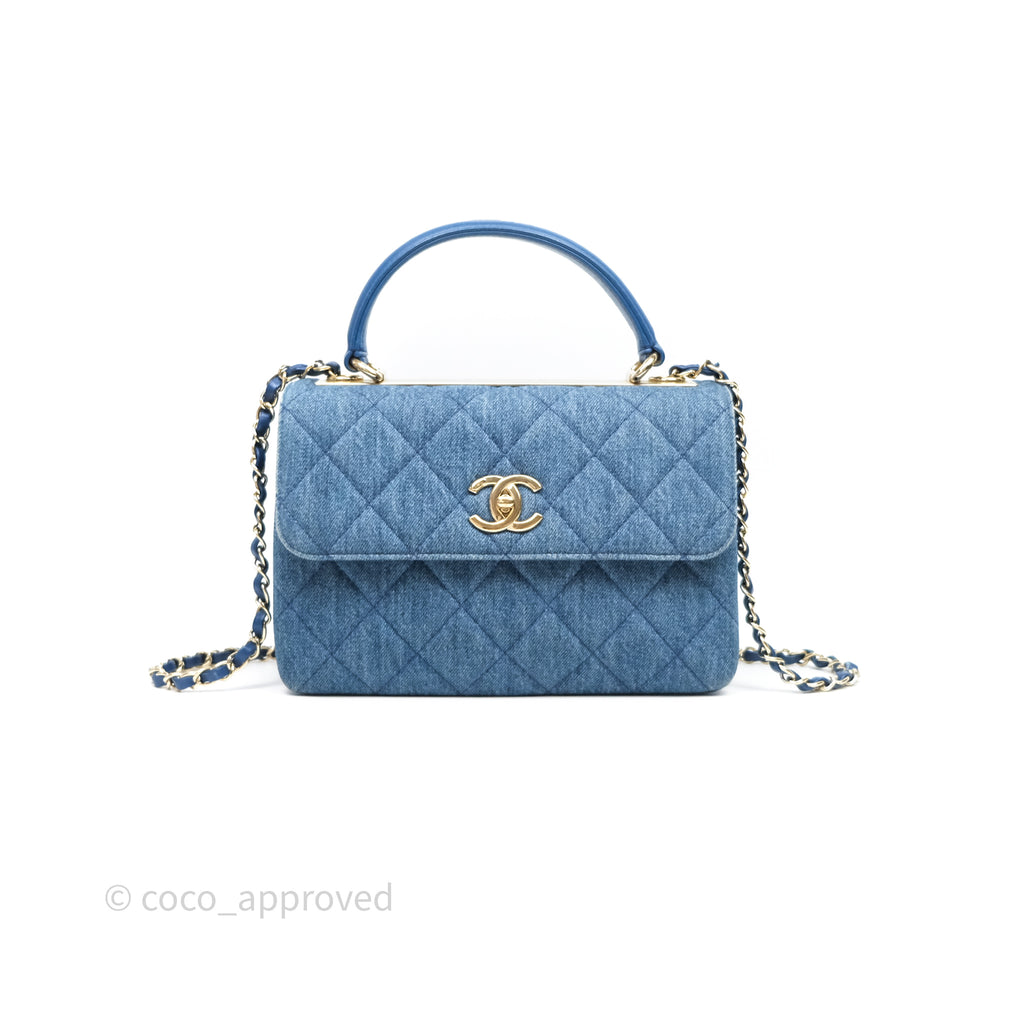 Chanel Small Trendy CC Denim Gold Hardware