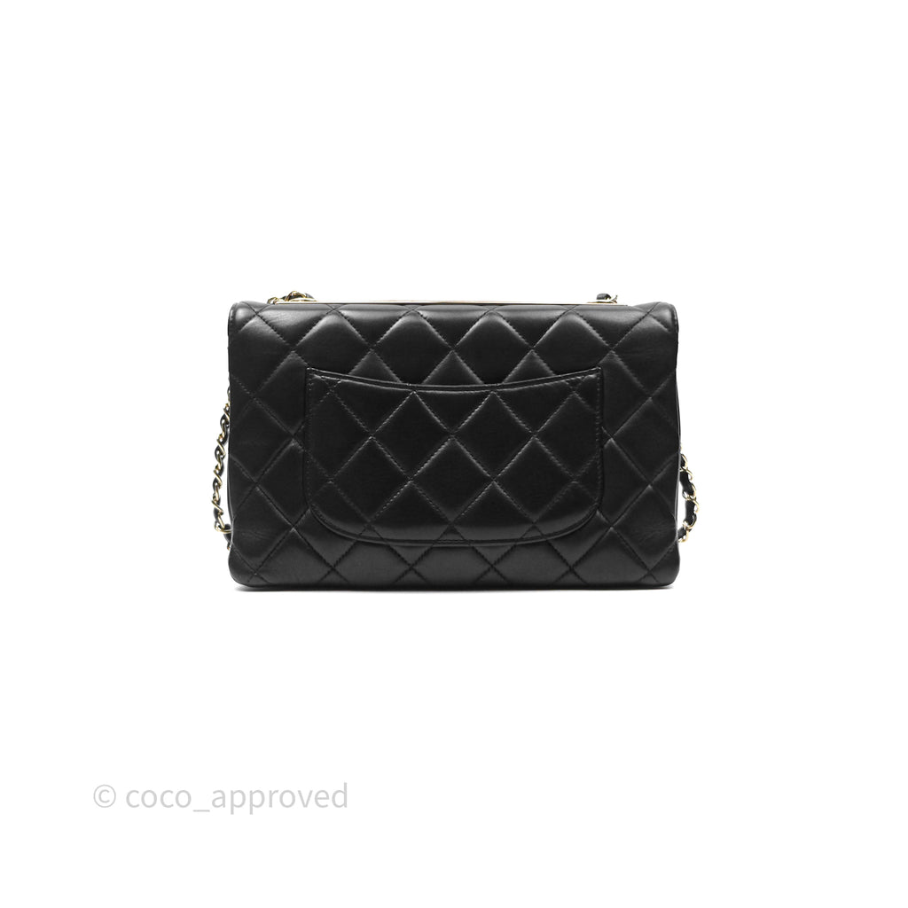 Chanel Trendy CC Flap Bag Black Lambskin Gold Hardware