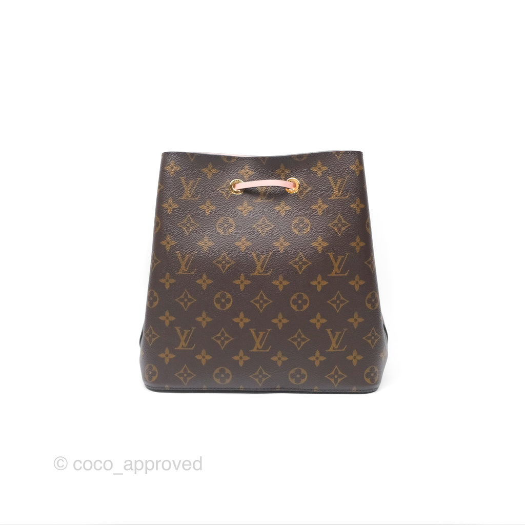 Louis Vuitton Neonoe Bucket Bag MM Monogram Canvas Rose Poudre