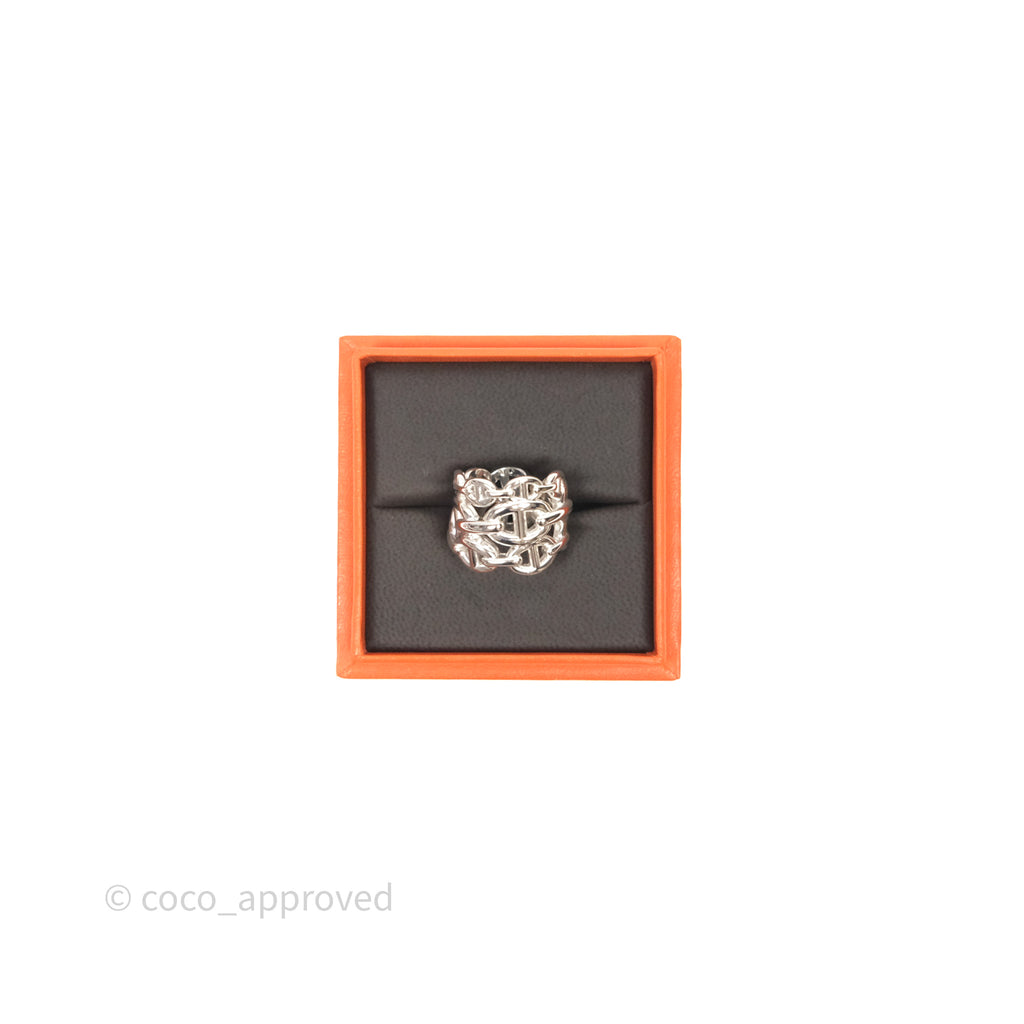 Hermès Chaine d'ancre Enchainee Ring Size 52