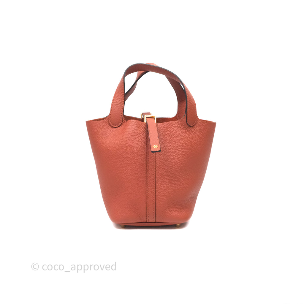 Hermès Picotin Lock 18 Cuivre 6C Taurillon Clemence Gold Hardware