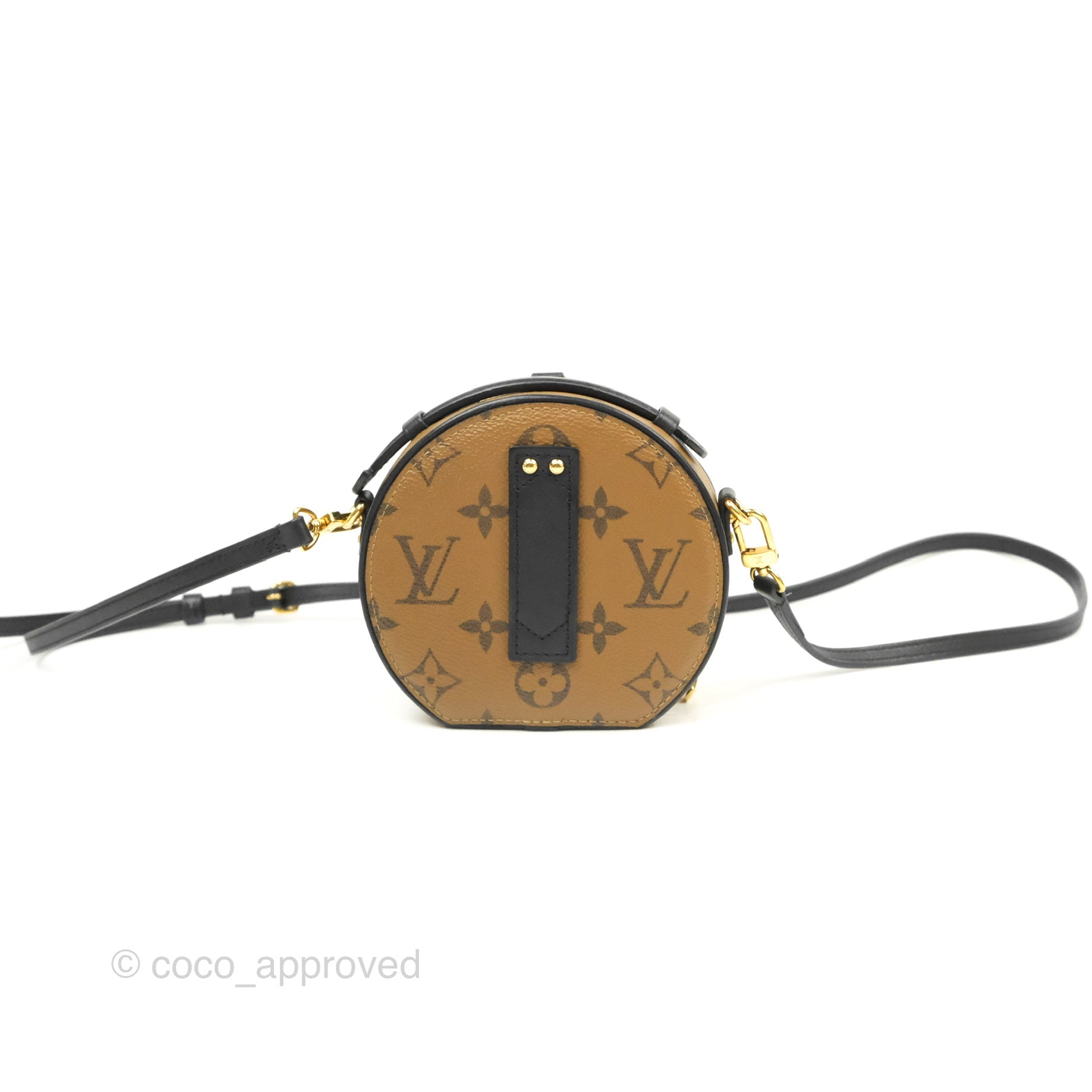 Mini Boite Chapeau Monogram Reverse Canvas in Brown - Small Leather Goods  M68276, LOUIS VUITTON ®