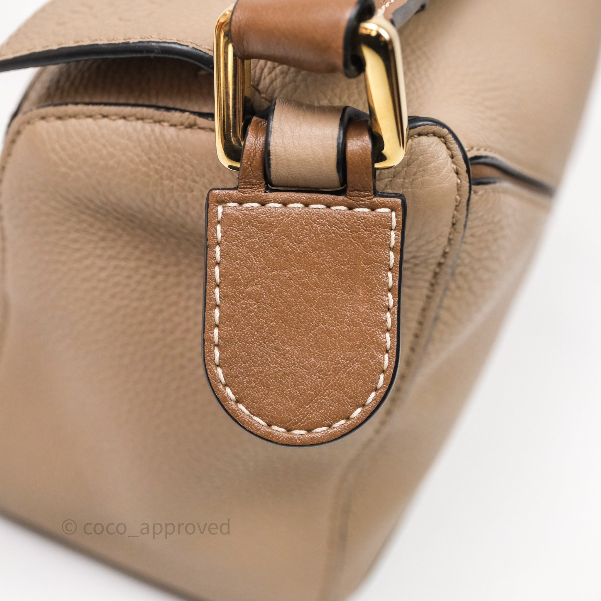 Loewe Small Puzzle Bag Sand Mink Grained Calfskin – Coco Approved