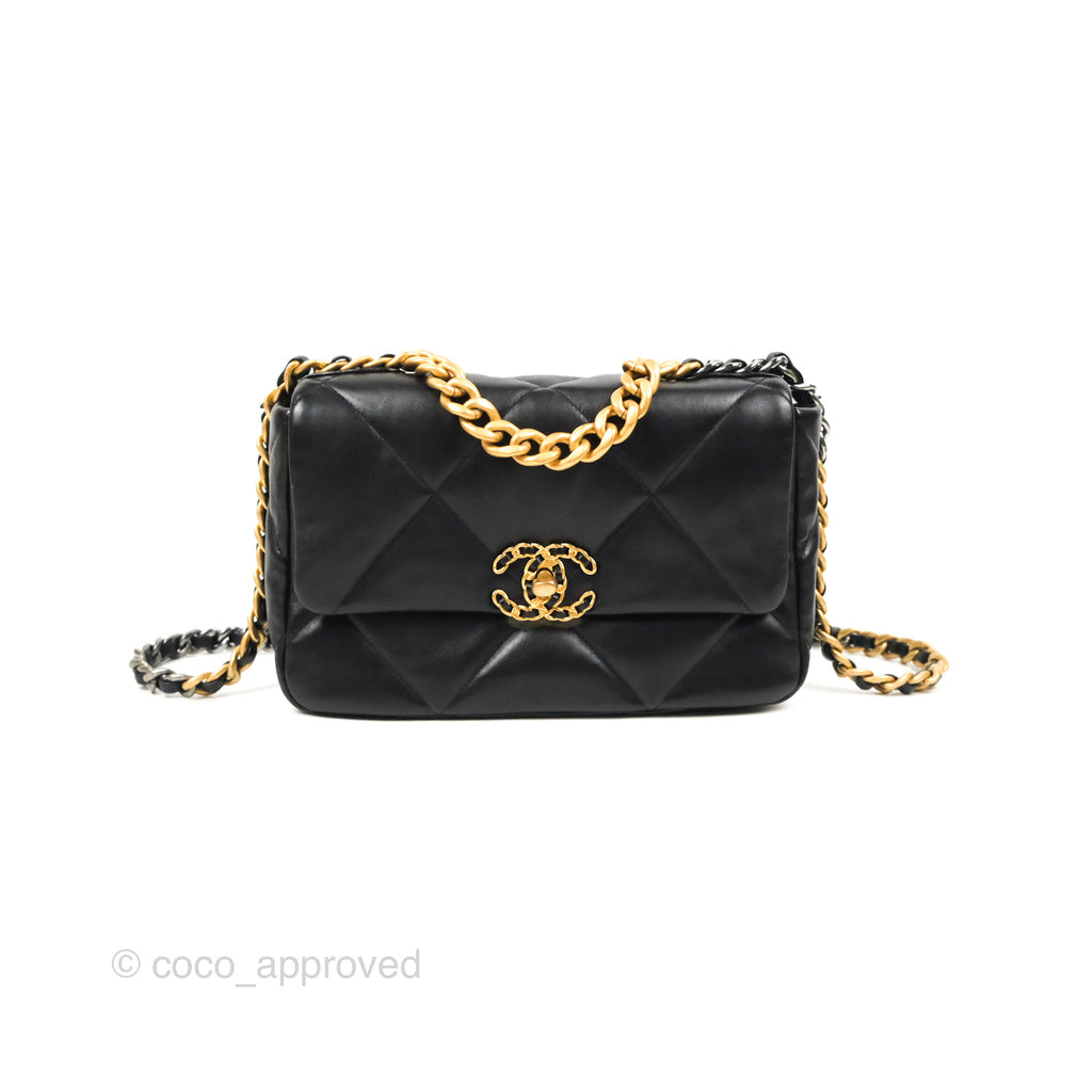 Chanel 19 Small Black Mixed Hardware