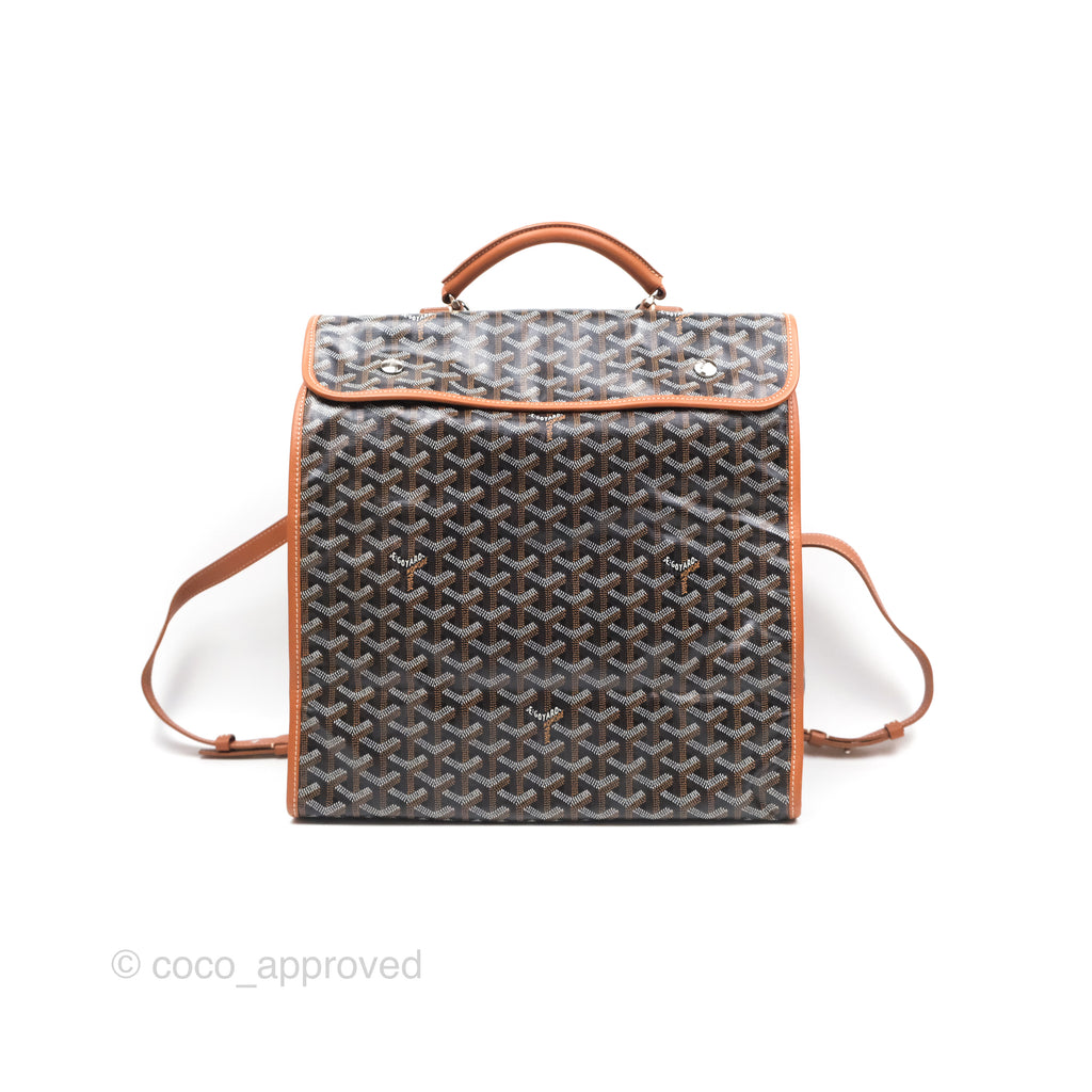 Goyard Saint Léger Backpack Black/ Tan