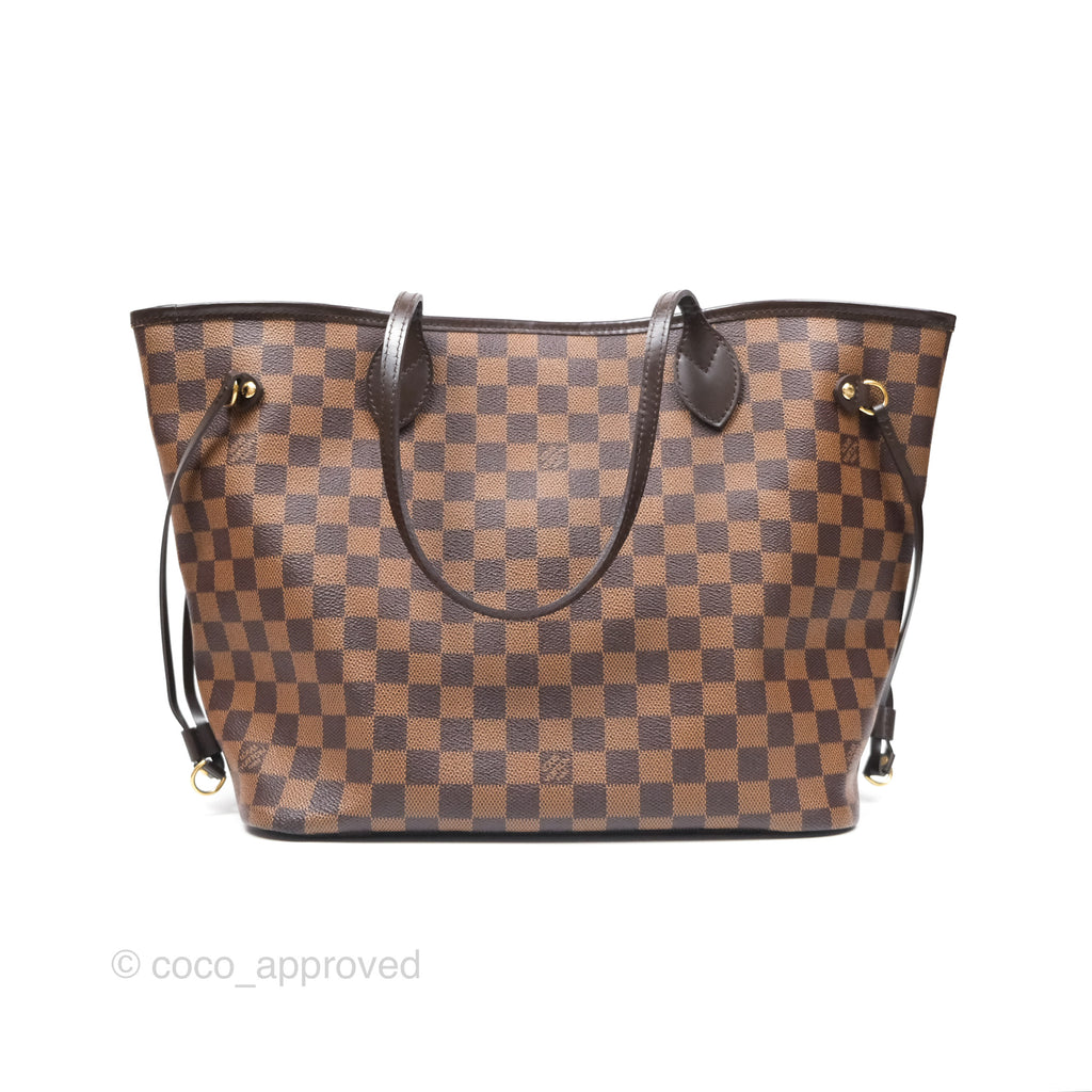 Louis Vuitton Neverfull MM Tote Bag Damier Ebene Canvas