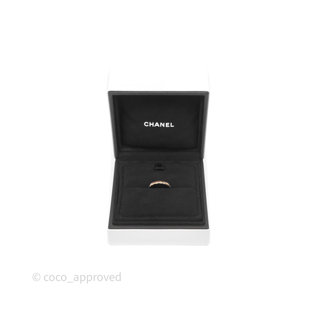 Chanel Coco Crush Ring 18K Beige Gold Size 51