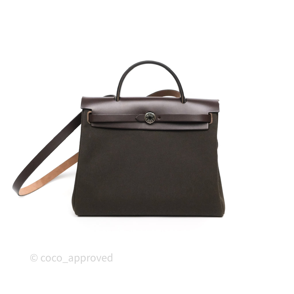 Hermès Herbag Zip 31 Retourne Dark Bronze Ebene Palladium Hardware
