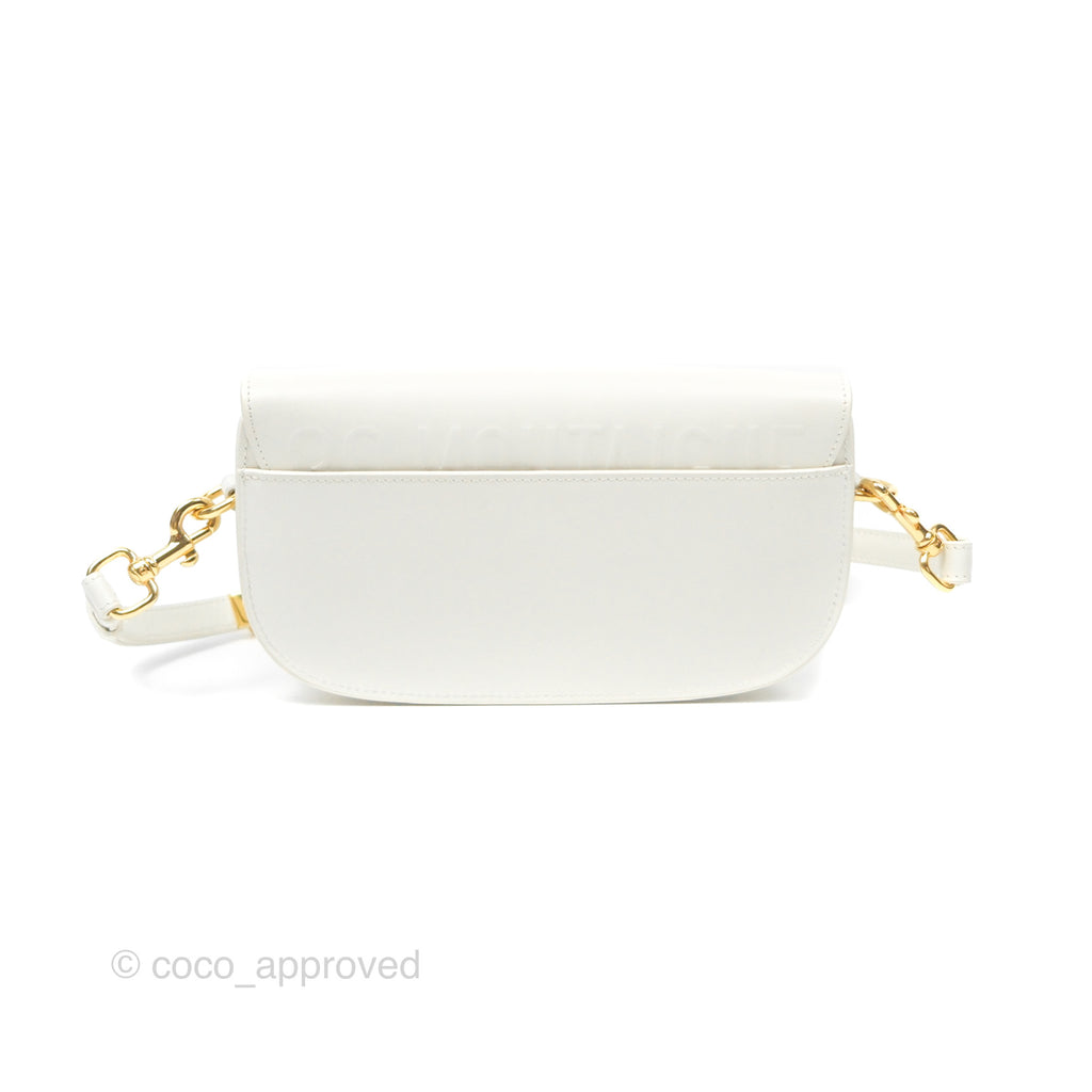 Christian Dior Bobby East-West Bag Calfskin White