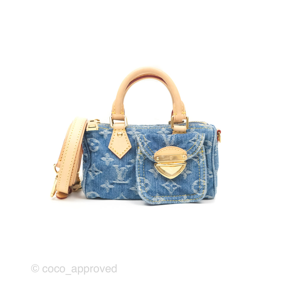 Louis Vuitton Nano Speedy Washed Denim Monogram