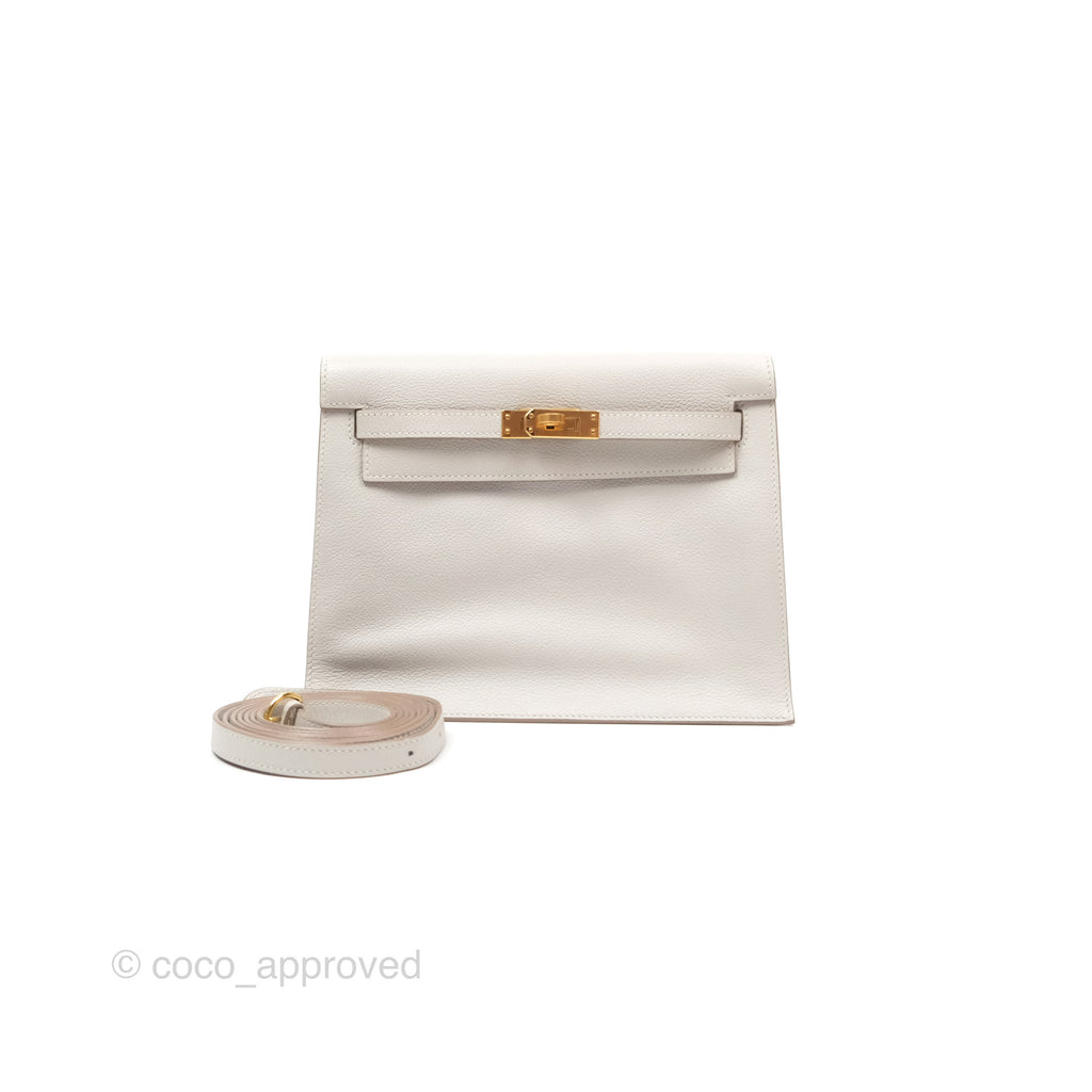 Hermès Kelly Danse II Bag Gris Perle 80 Evercolor Gold Hardware