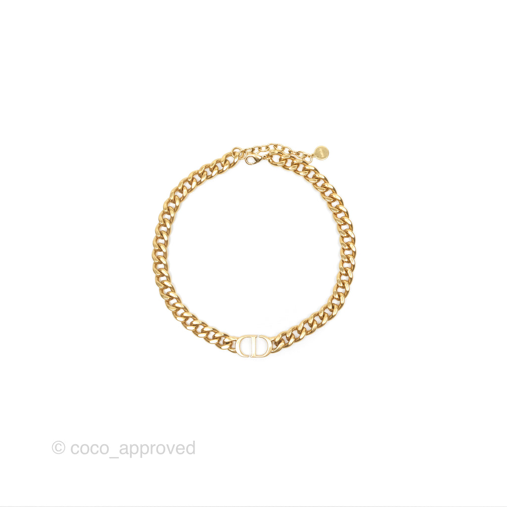 Christian Dior 30 Montaigne Choker Gold Tone