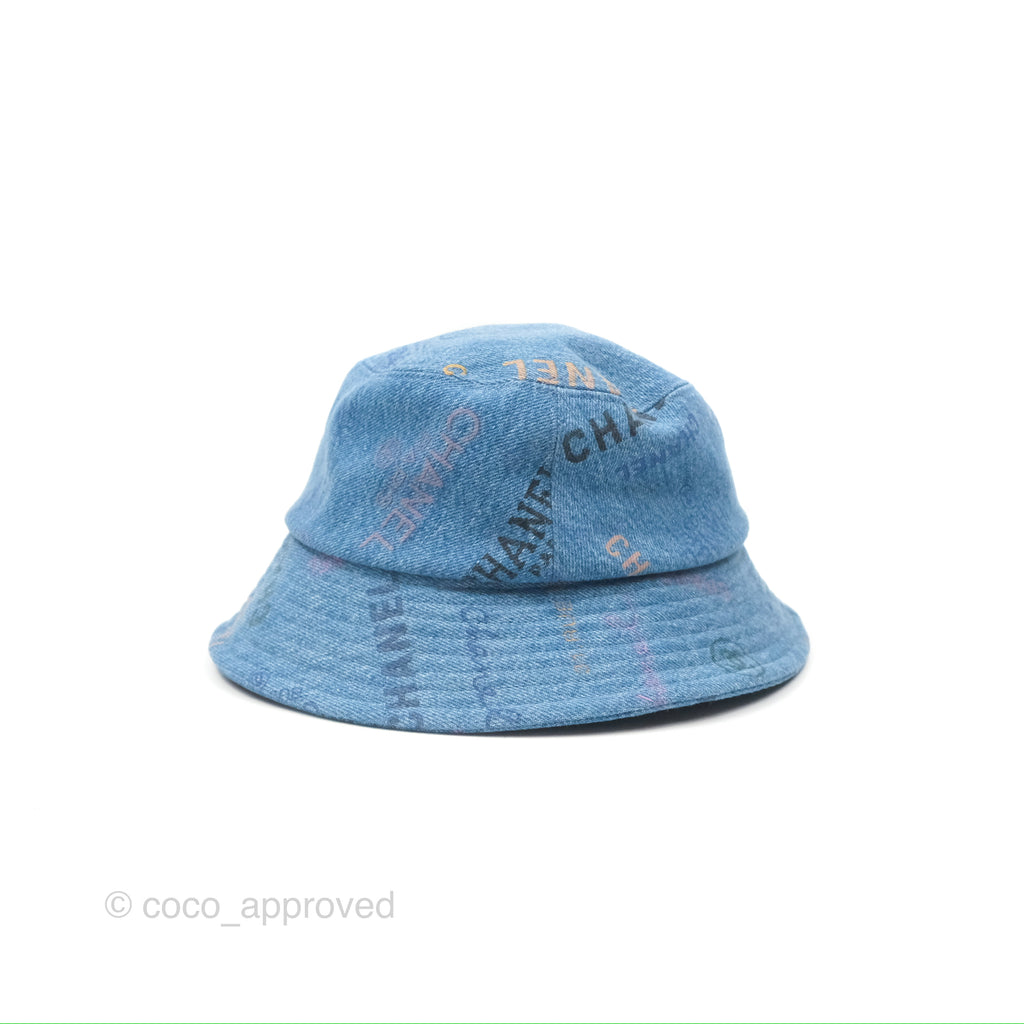 Chanel CC Denim Bucket Hat 22S