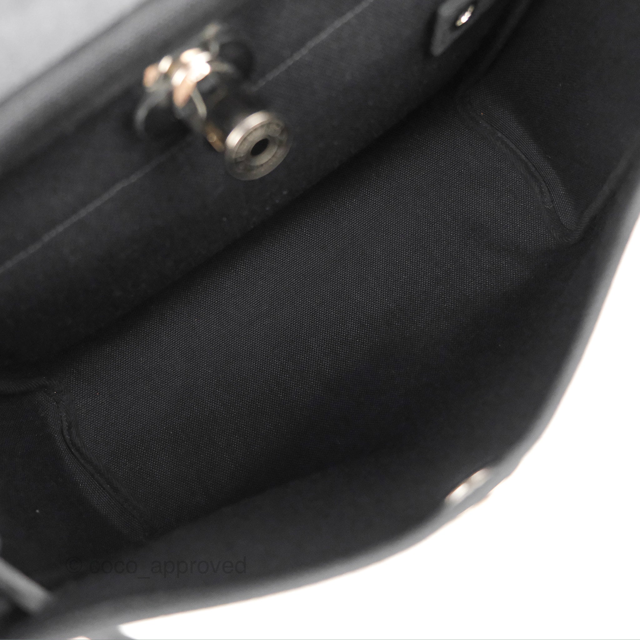 Hermès Herbag Zip 31 Black Canvas Palladium Hardware – Coco