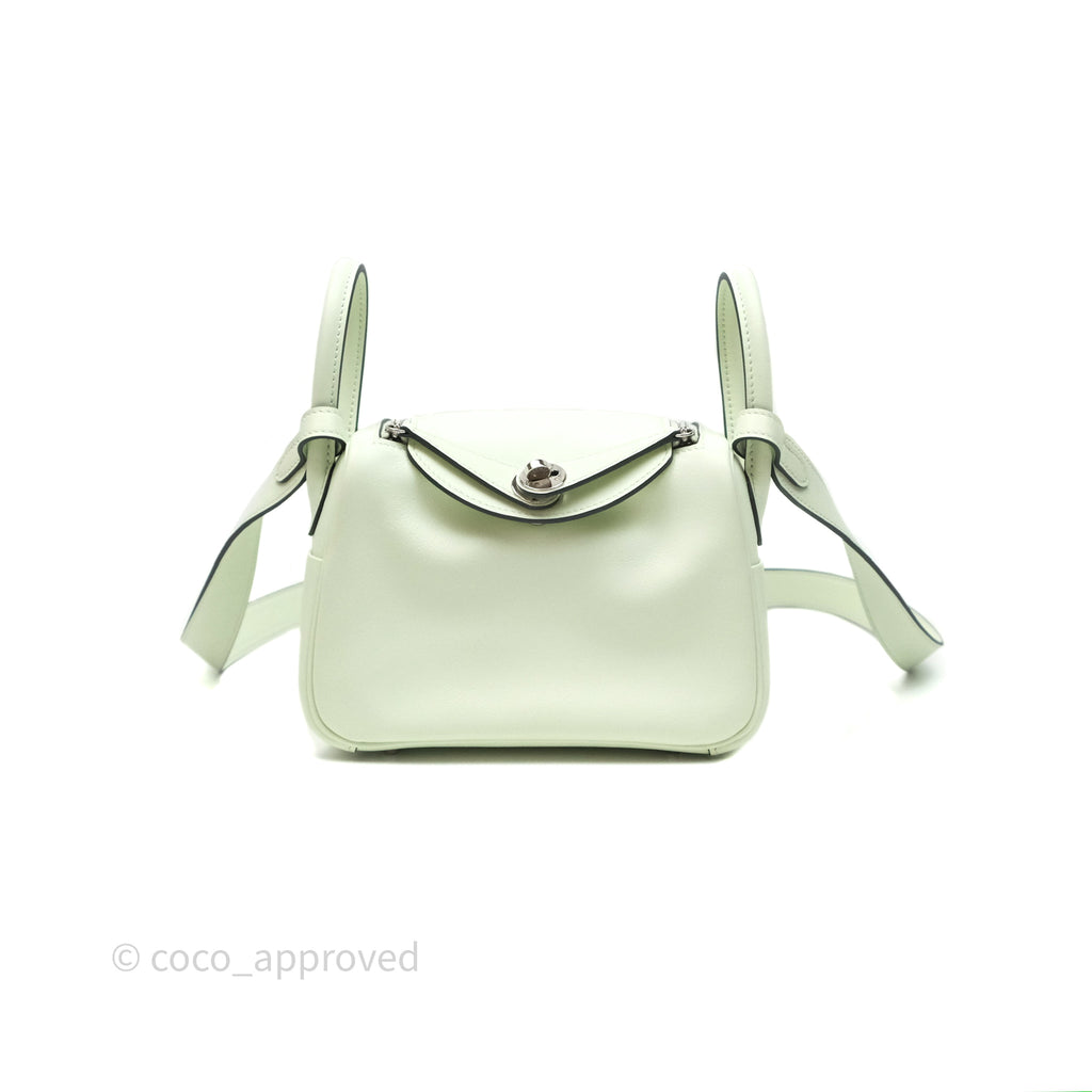 Hermès Mini Lindy Touch Vert Fizz 0S Swift Palladium Hardware 