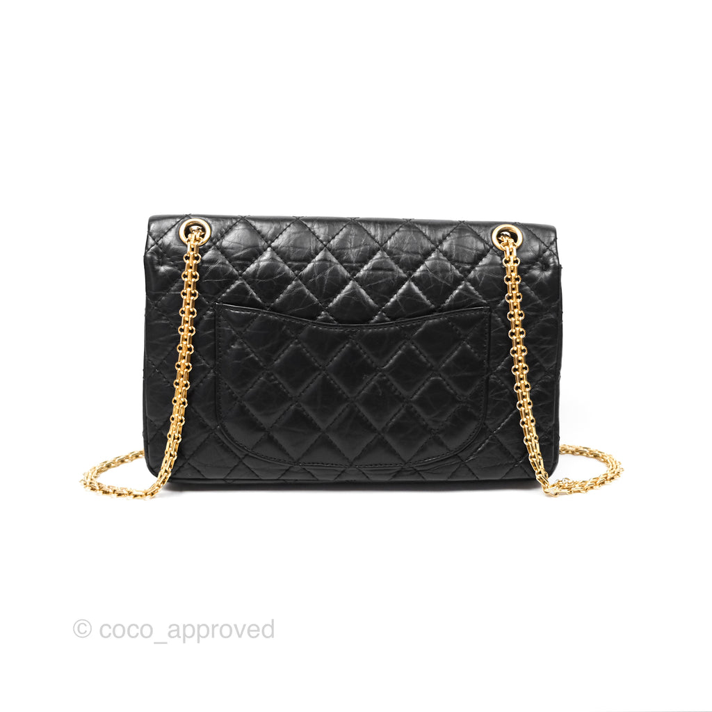 Chanel Reissue 226 Flap Quilted Calfskin Black Gold Hardware